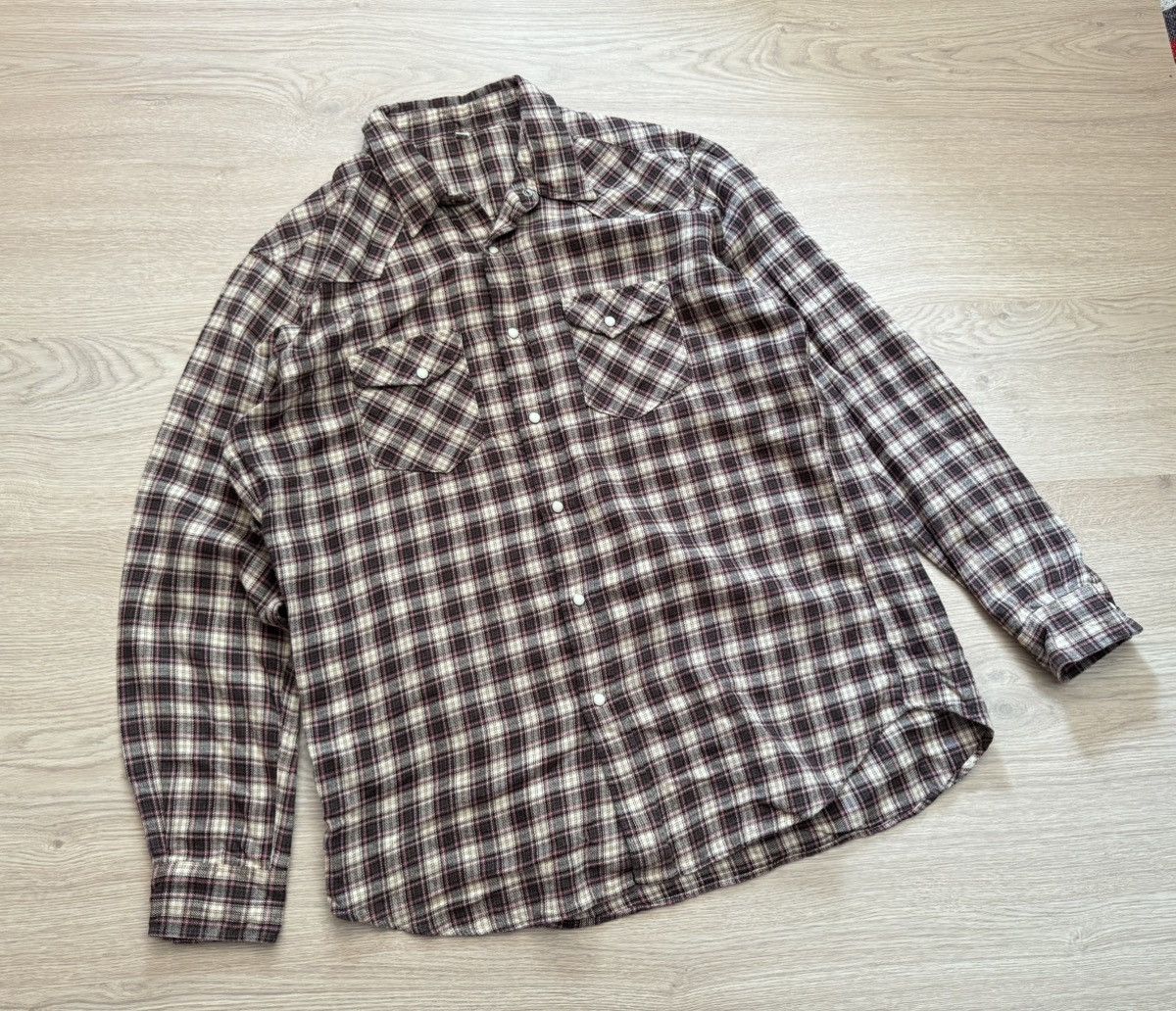 Uniqlo Vintage 00’s Uniqlo Japanese Flannel Shirt Size US XL / EU 56 / 4 - 1 Thumbnail