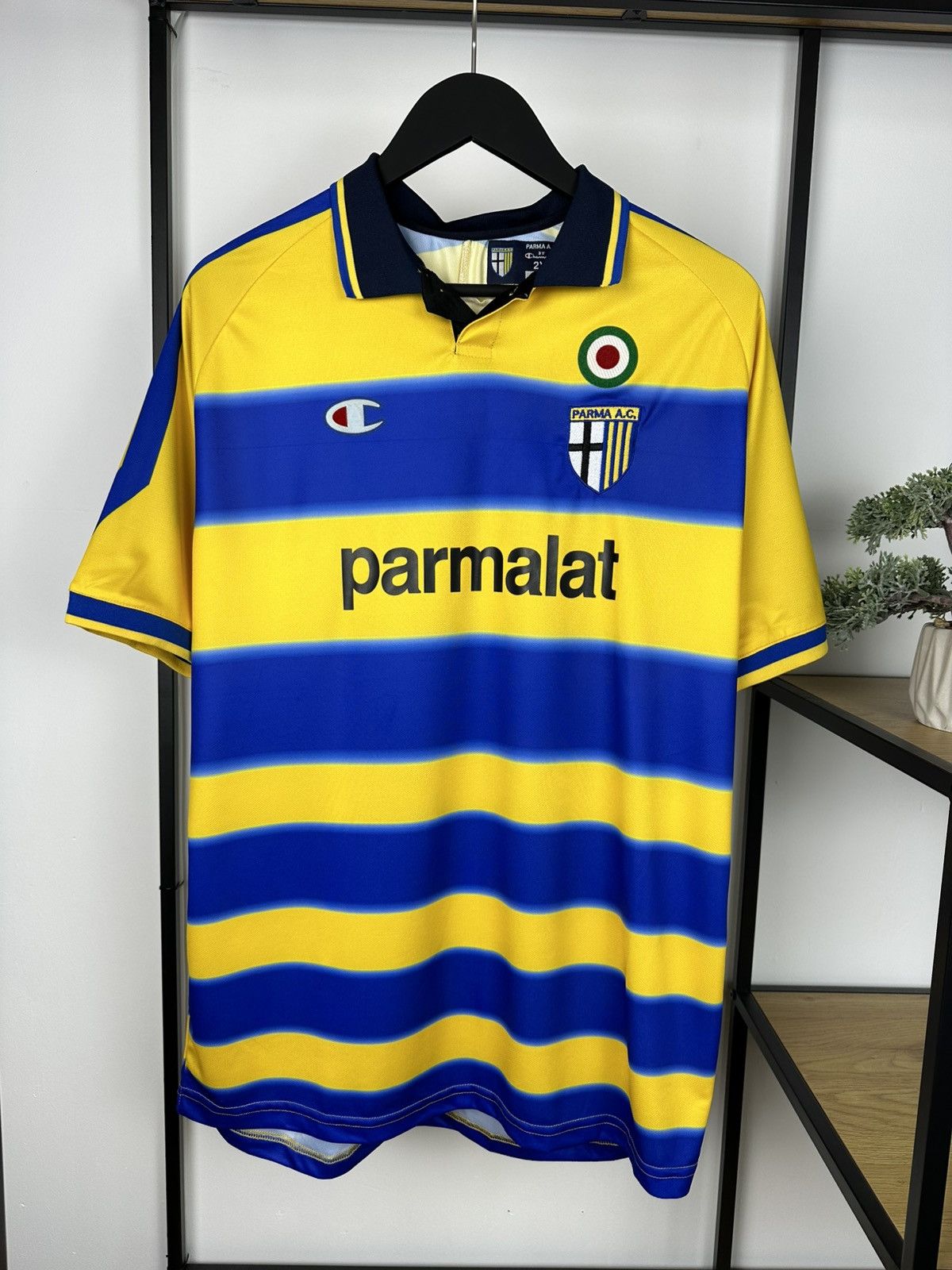 Champion AC Parma #7 Fuser 1999-00 Home Jersey Football Shirt Soccer Size US XXL / EU 58 / 5 - 2 Thumbnail