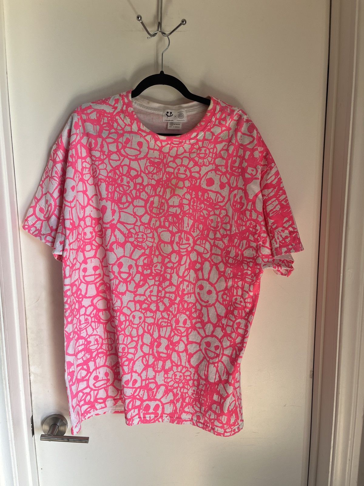 Madsaki x Takashi Murakami Spray Paint Flowers T-Shirt XL