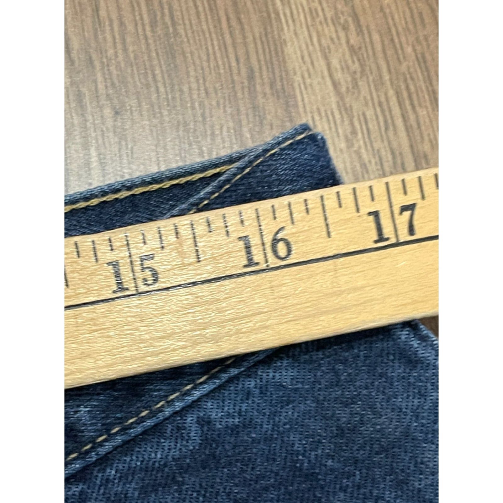 Lands' End Lands' End Jeans Men's 35 Blue Denim Straight Leg Pockets Regular Inseam 30.5 Size US 35 - 5 Thumbnail