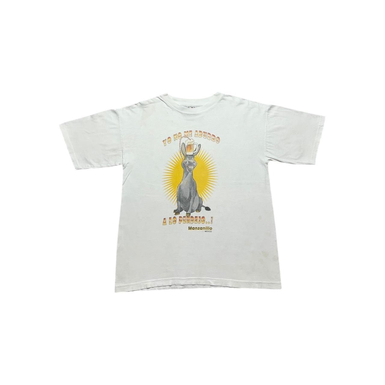 Hanes × Vintage Vintage Donkey Shrek Beer T-Shirt Size US L / EU 52-54 / 3 - 1 Thumbnail