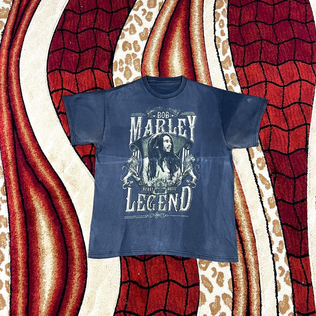 Band Tees Vintage 2010 Thrashed Faded Bob Marley Rare T Shirt Size US L / EU 52-54 / 3 - 3 Thumbnail