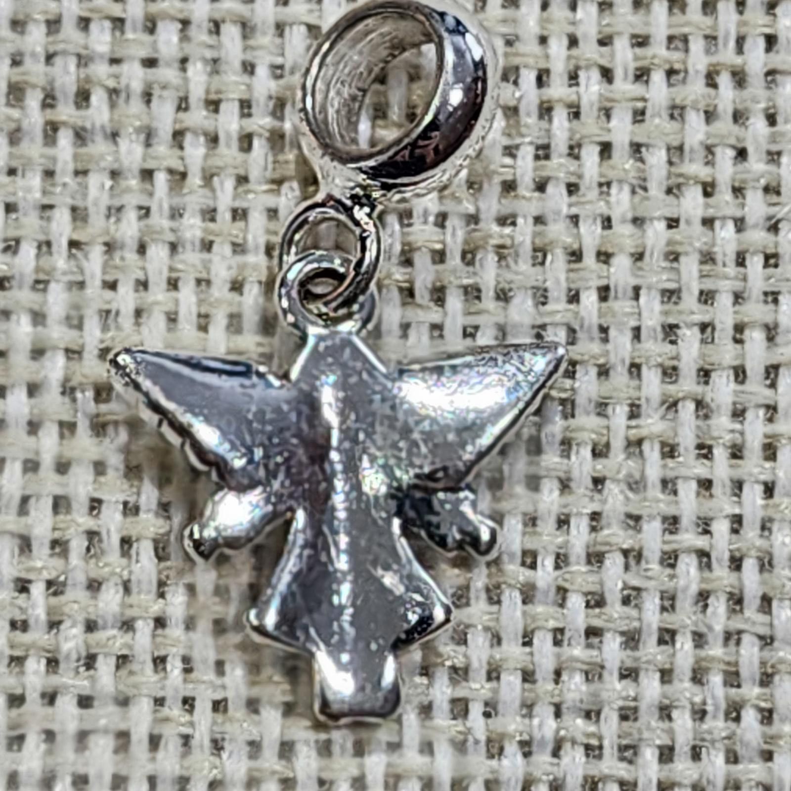 The Unbranded Brand Silver Angel Charm Pendant Size ONE SIZE - 3 Thumbnail