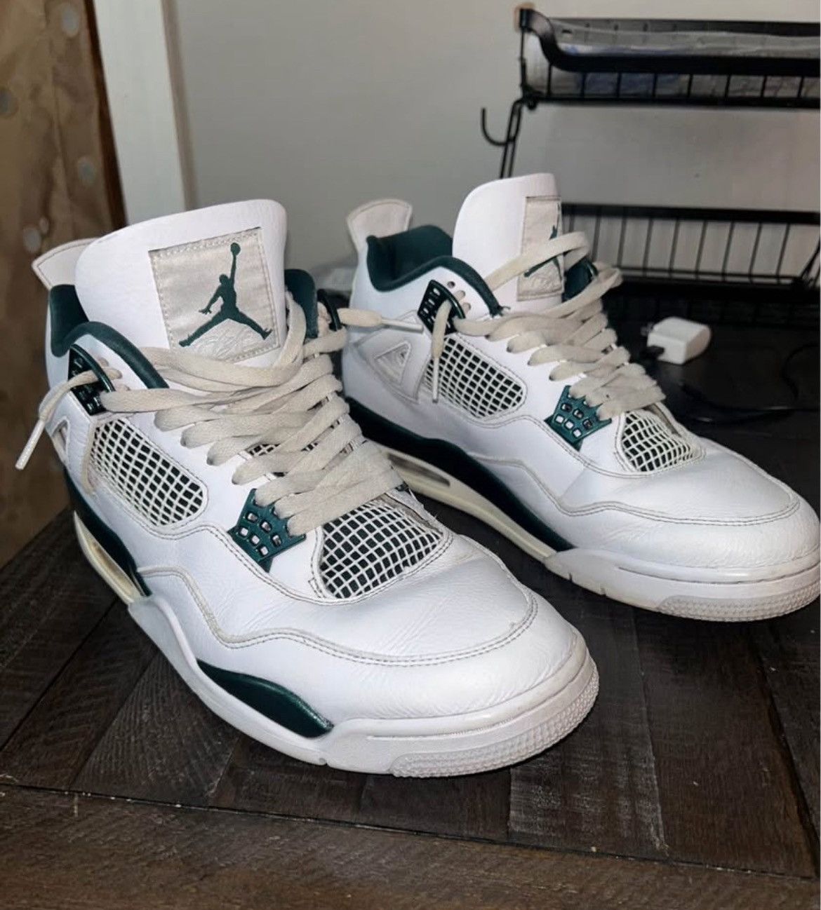 Nike oxidized green mens jordan 4s size 12.5 Size US 12.5 / EU 45-46 - 6 Thumbnail