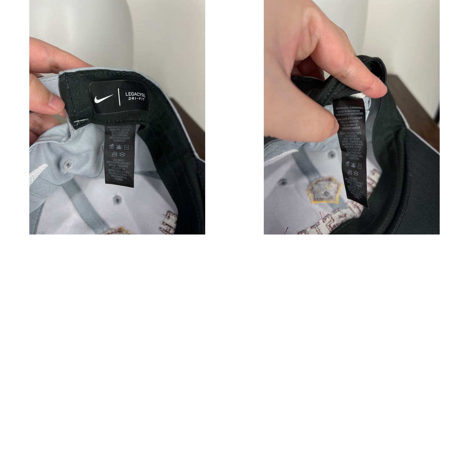 Nike Nike University of Charleston Hat Cap Strap Back Adult OS Gray Legacy91 Poly Size ONE SIZE - 9 Thumbnail