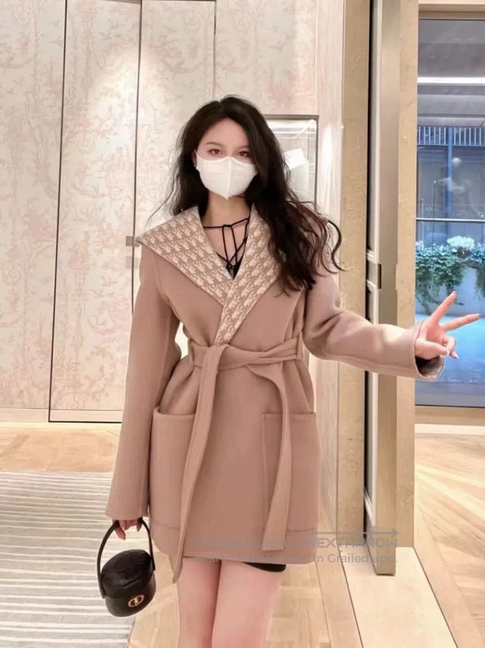 Dior dior long coat with hood and belt. Size US L / EU 52-54 / 3 - 4 Thumbnail