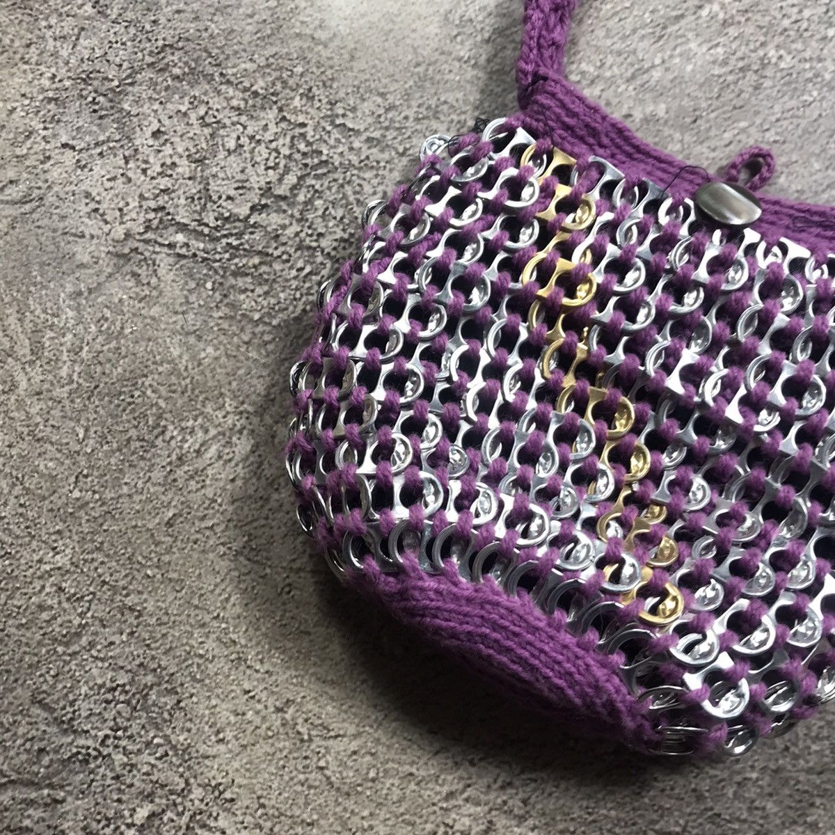 Vintage Vintage 90s Beaded Shoulder Bag Y2K Japanese Avant Garde OS Size ONE SIZE - 3 Thumbnail