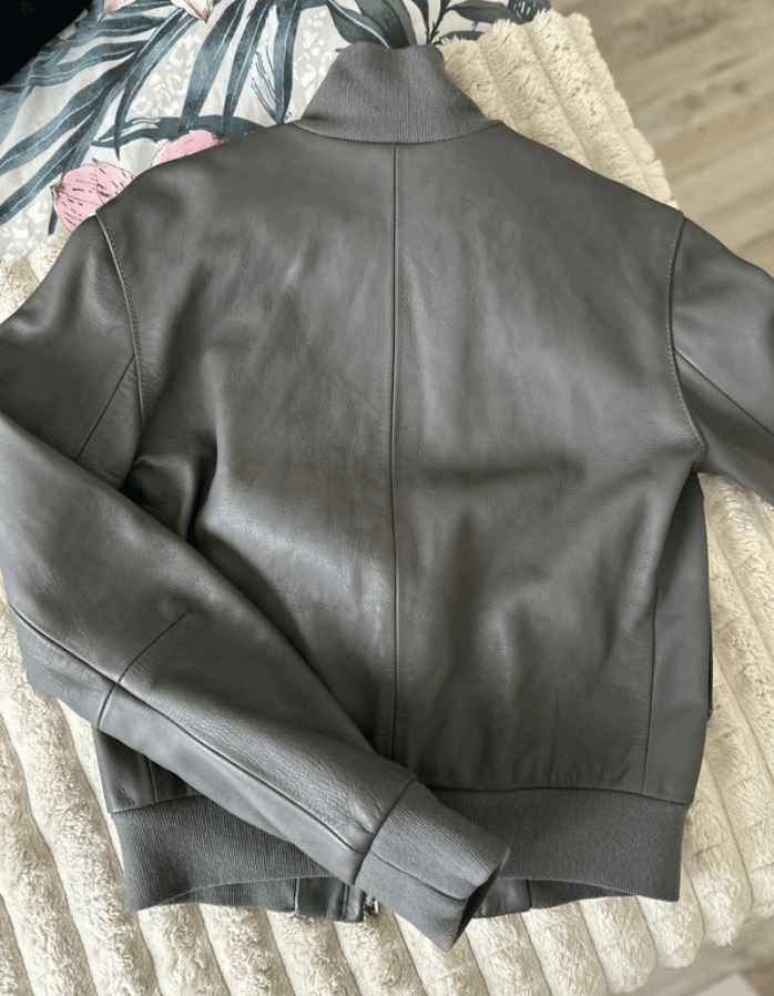Balenciaga × Leather Balenciaga Jacket Leather Bomber Coat Crop Vintage EX0090 Size S / US 4 / IT 40 - 6 Thumbnail