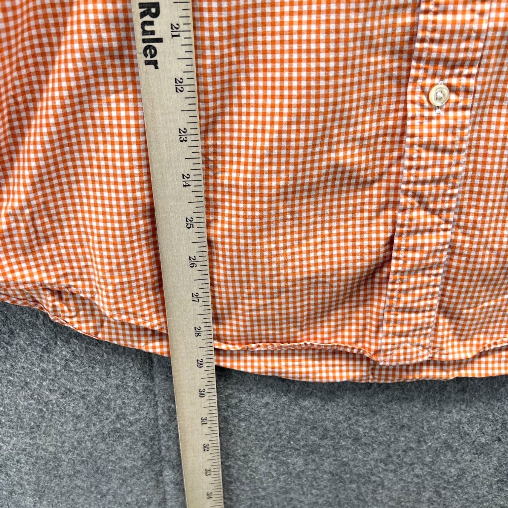 Ralph Lauren VINTAGE Ralph Lauren Shirt Mens Medium Orange Button Up Pony Gingham Short Sleeve Polo Size US M / EU 48-50 / 2 - 4 Thumbnail