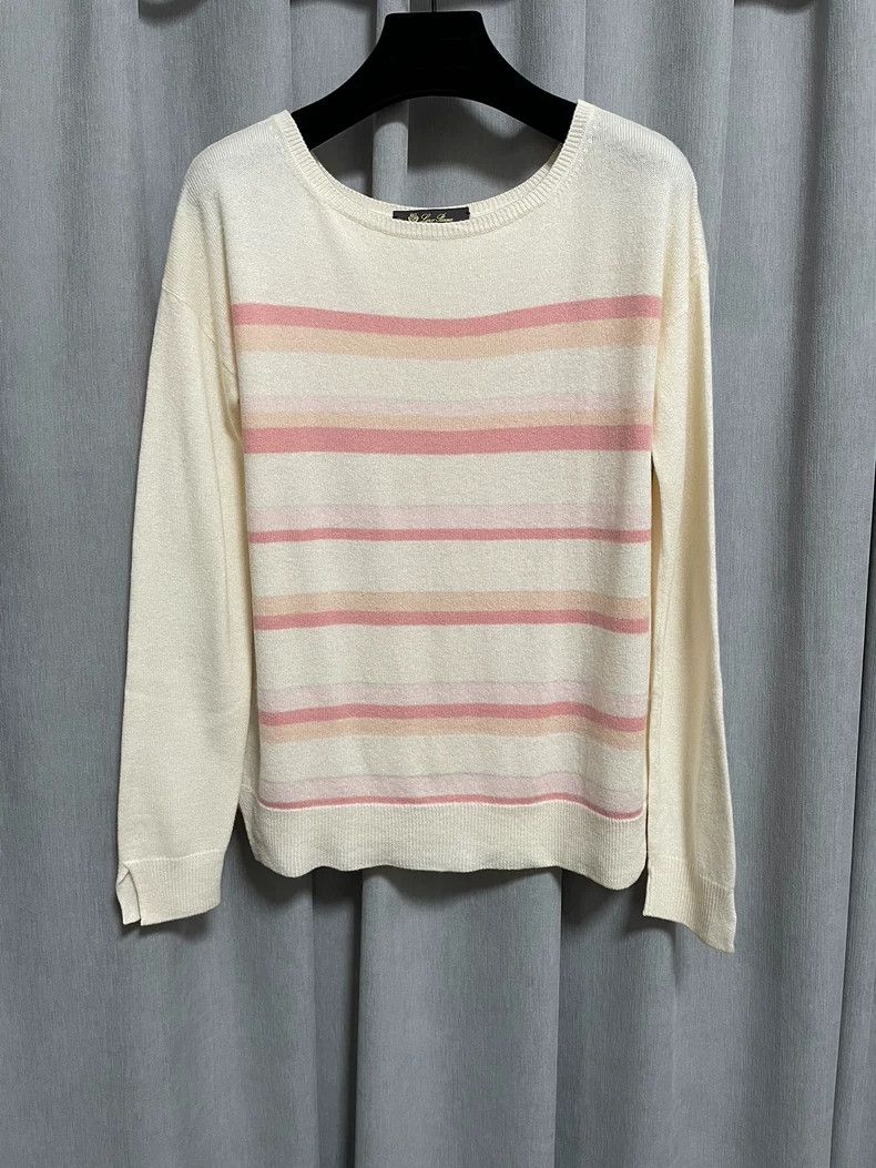 Loro Piana Loro piana Cream powder thinning cashmere sweater 2506-Next Size XS / US 0-2 / IT 36-38 - 1 Thumbnail