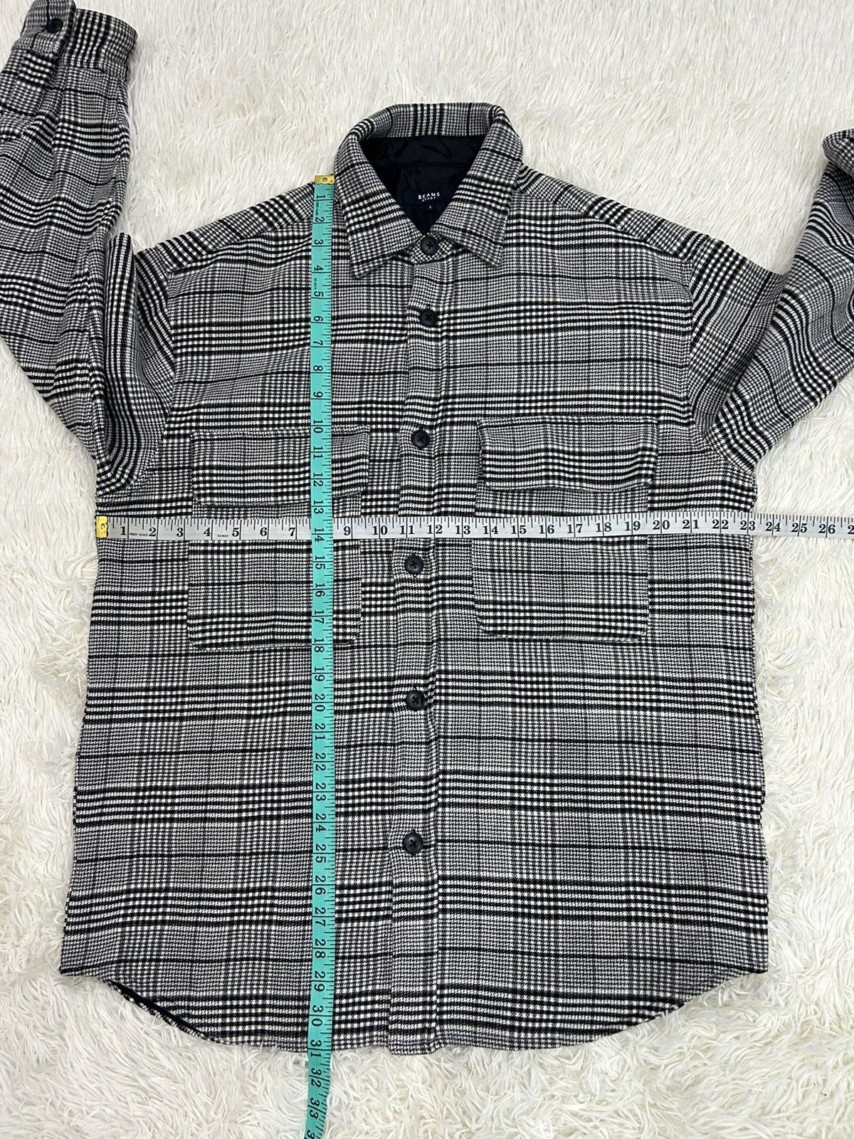 Beams Plus × Japanese Brand Beams Heart Tartan Plaid Shacket Size US L / EU 52-54 / 3 - 8 Thumbnail