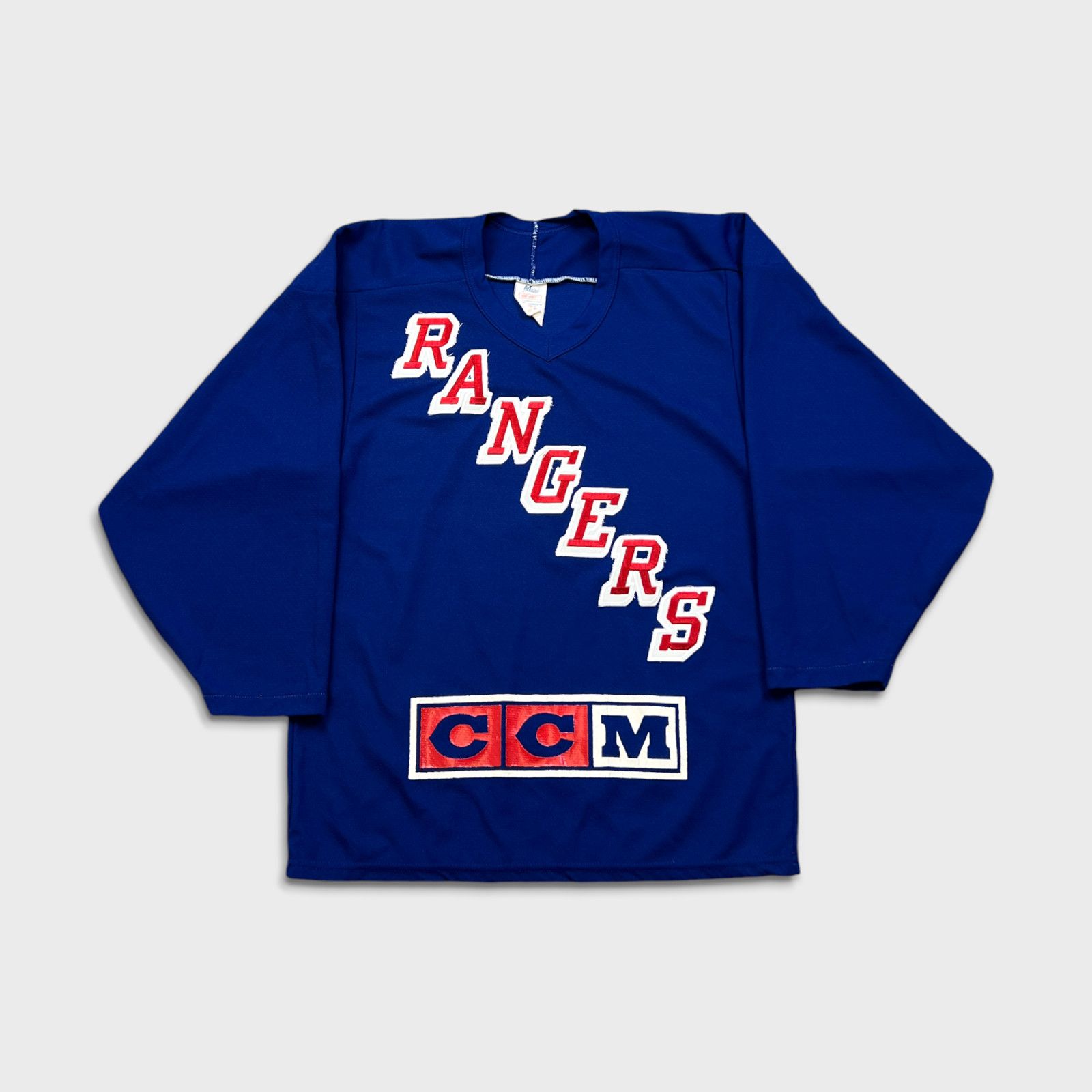 Ccm × NHL × Vintage 90s CCM New York Rangers Hockey Jersey Small Knit Sewn NHL Size US S / EU 44-46 / 1 - 1 Thumbnail