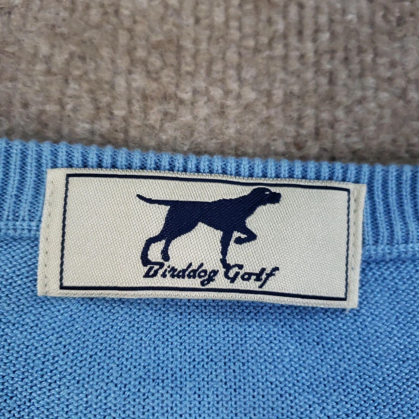 Vintage VINTAGE Birddog Golf Sweater Mens Large Blue V-Neck Pullover Silk Cashmere Blend ZZ Size US L / EU 52-54 / 3 - 5 Thumbnail