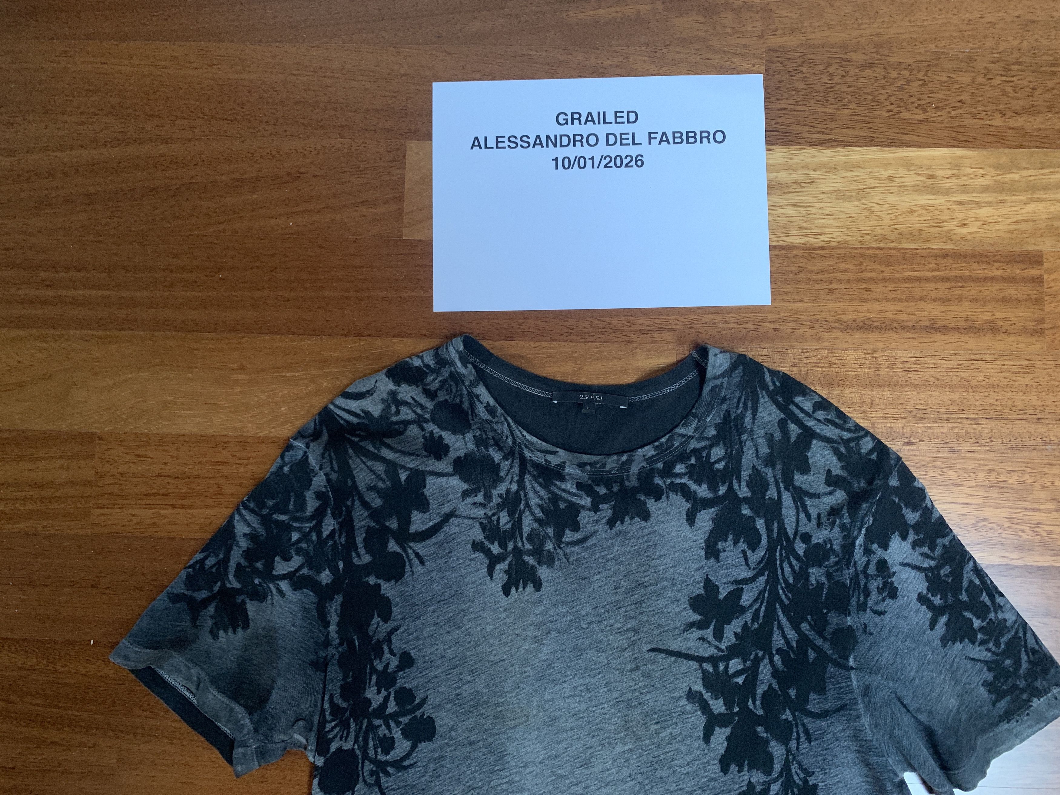 Gucci GUCCI T-SHIRT FLOWER DESIGNS Size US L / EU 52-54 / 3 - 12 Thumbnail
