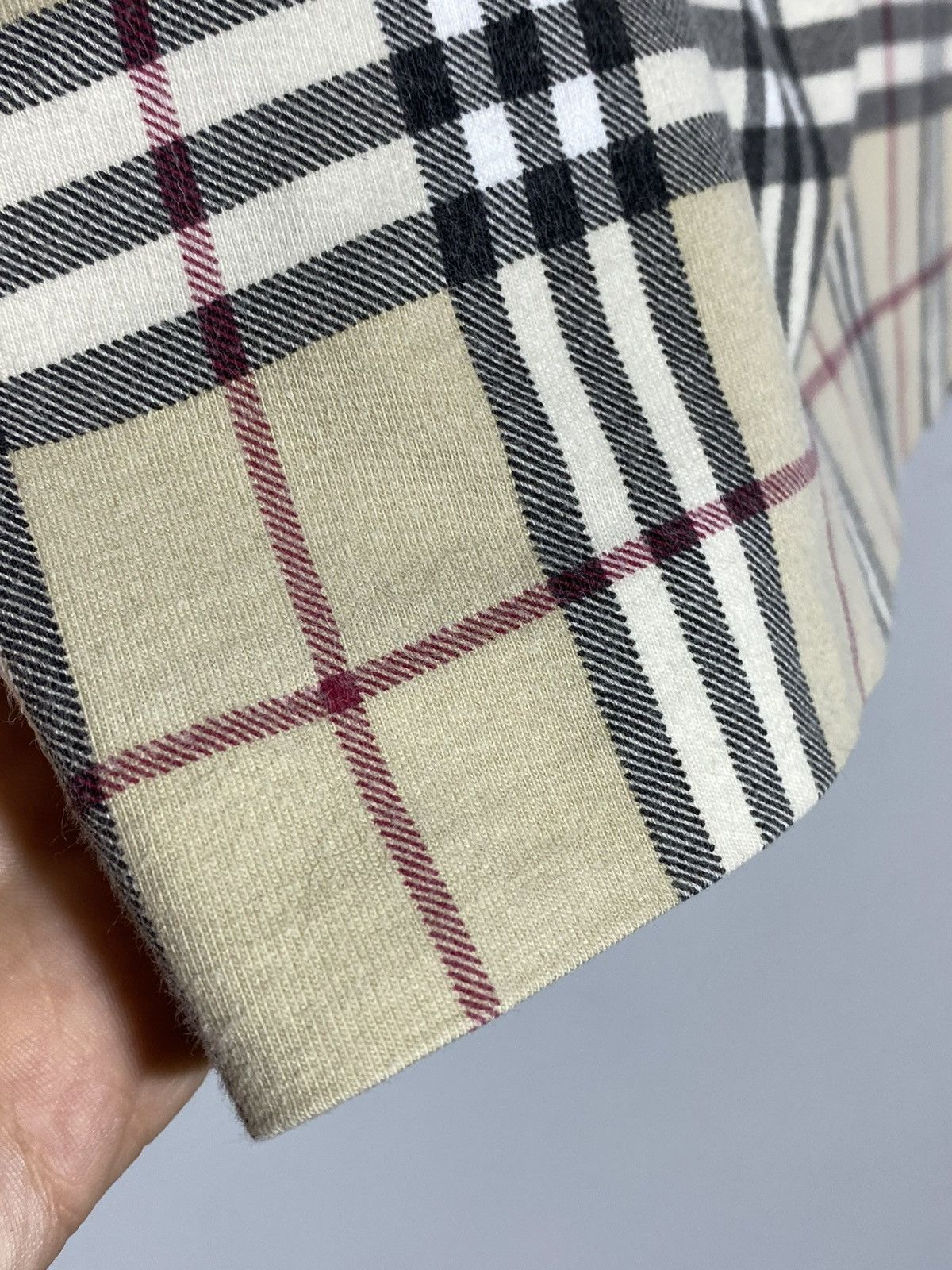 Burberry Vintage Burberry Nova Check All Over Print Polo T-shirt Size US L / EU 52-54 / 3 - 5 Thumbnail