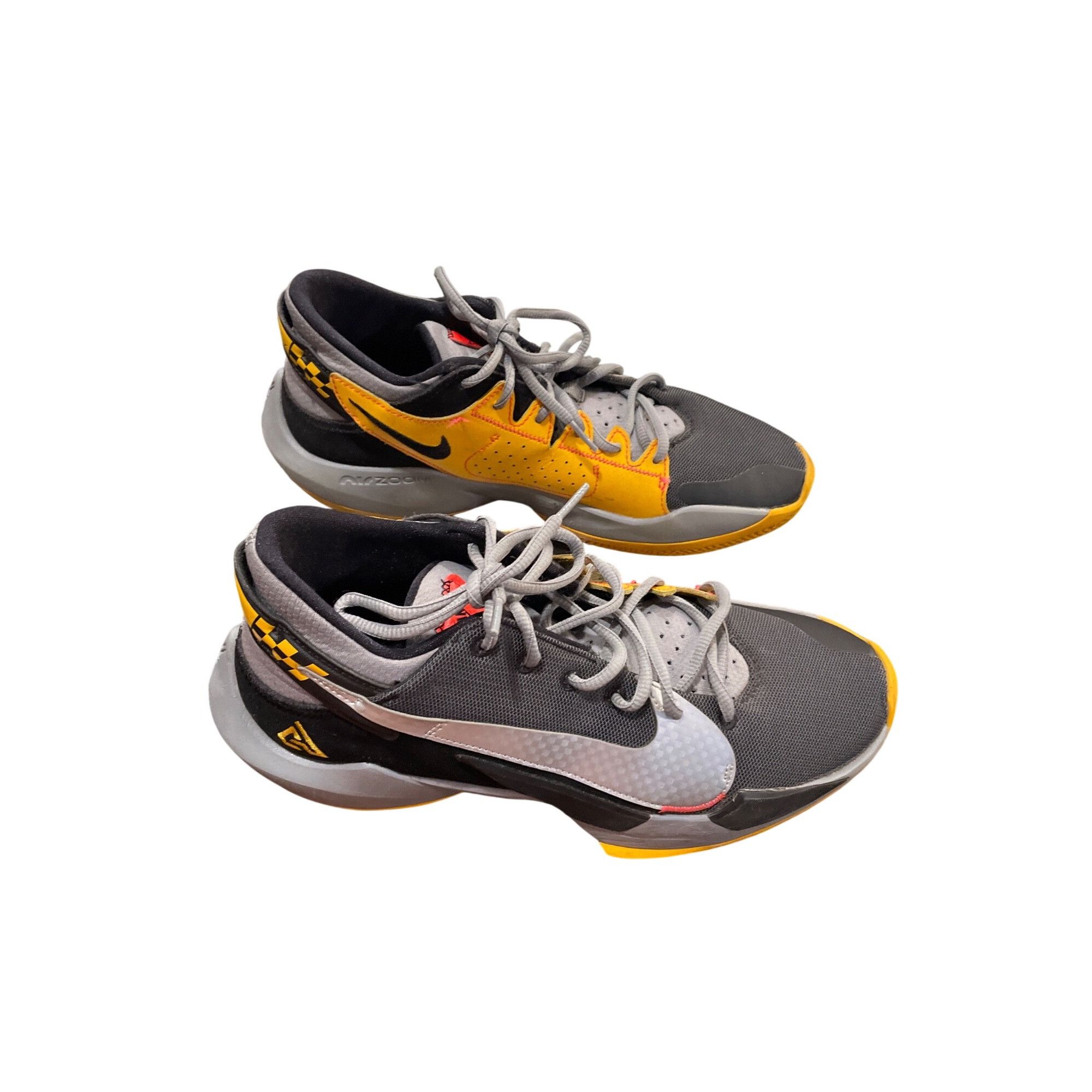 Nike Nike Zoom freak 2 taxi black silver leather mid BB sneakers Size US 10 / EU 43 - 3 Thumbnail