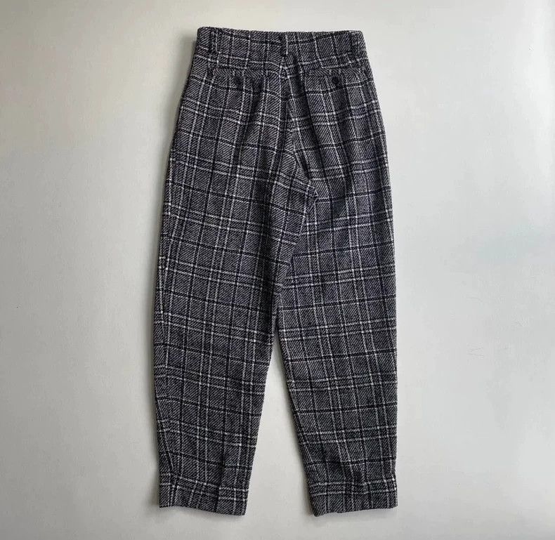 Issey Miyake issey miyake size:XL Woolen checkered trousers Size US 26 / EU 42 - 2 Thumbnail