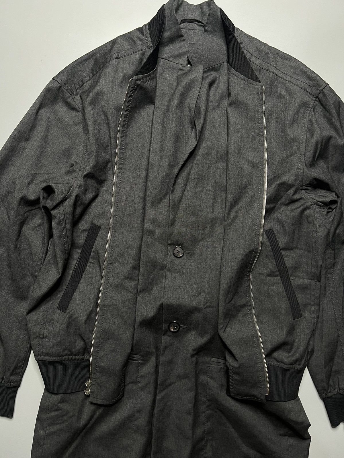 3.1 Phillip Lim Philip Lim Double Layered Wool Bomber Coat Size US XS / EU 42 / 0 - 3 Thumbnail