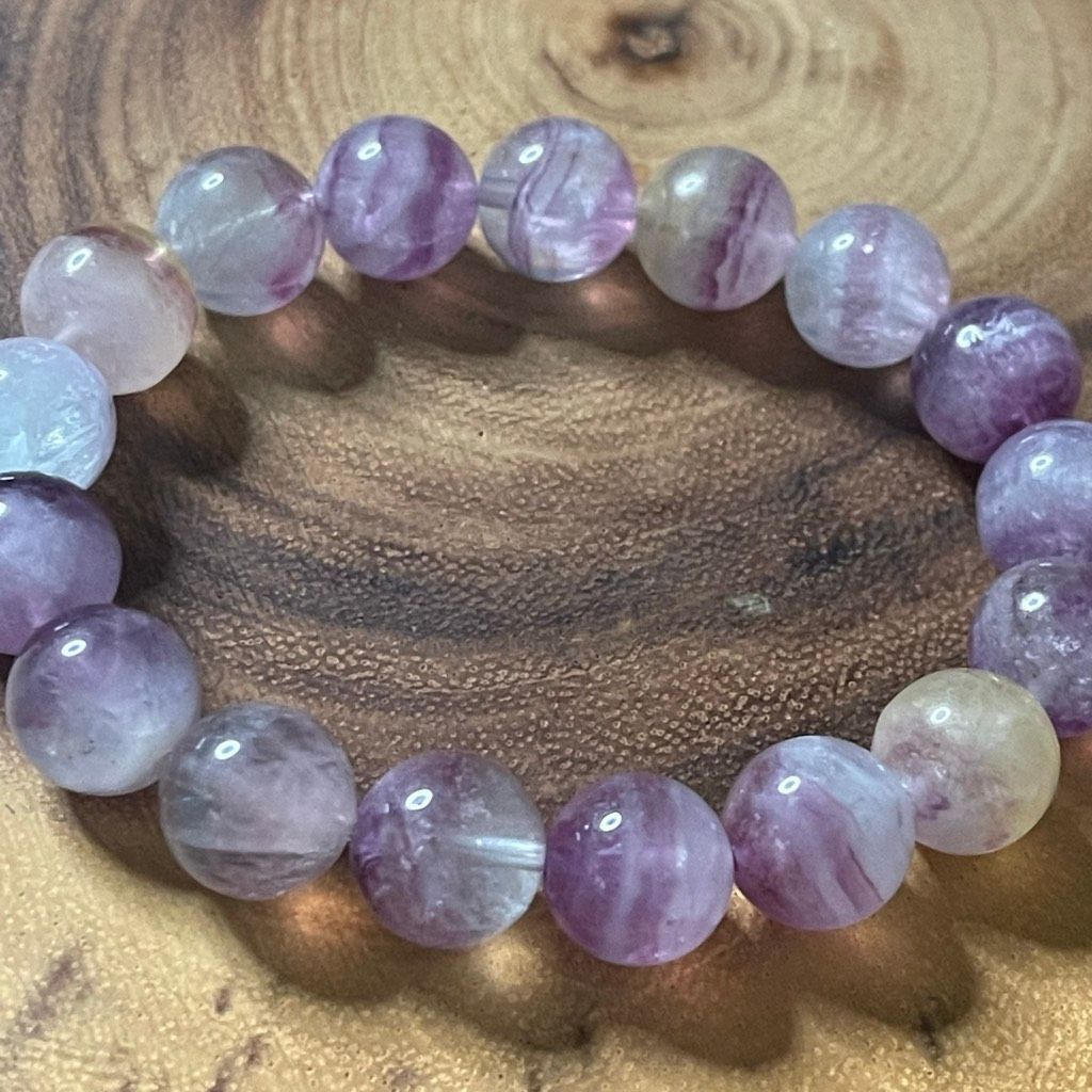 Other Candy Fluorite bracelet striped layers light rainbow colors Size ONE SIZE - 12 Thumbnail