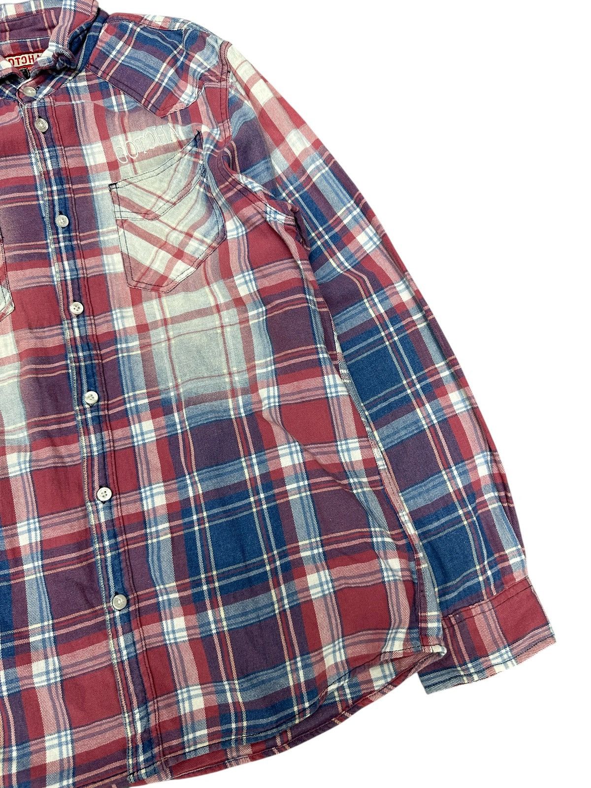 20471120 2000s GOTCHA POEM TARTAN JUNYA CDG STYLE SHIRT BUTTON Size US M / EU 48-50 / 2 - 5 Thumbnail