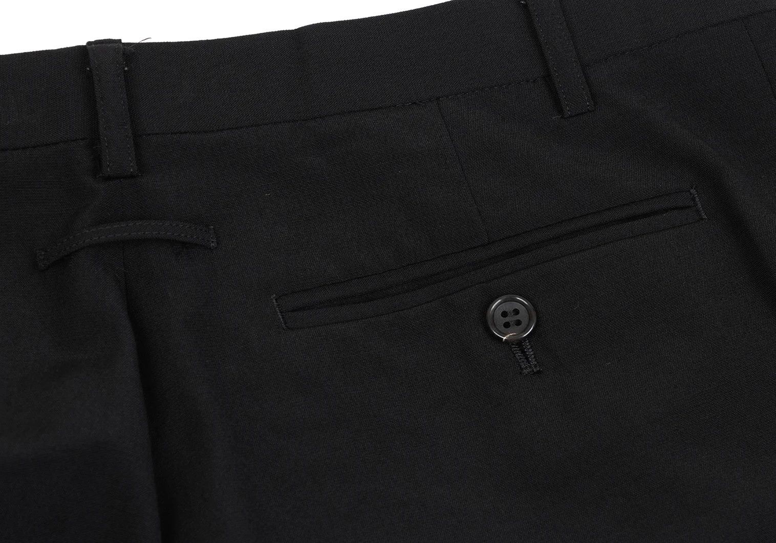 Jean Paul Gaultier Wool Center Press Straight Pants in Black Size 50 Size US 34 / EU 50 - 9 Thumbnail