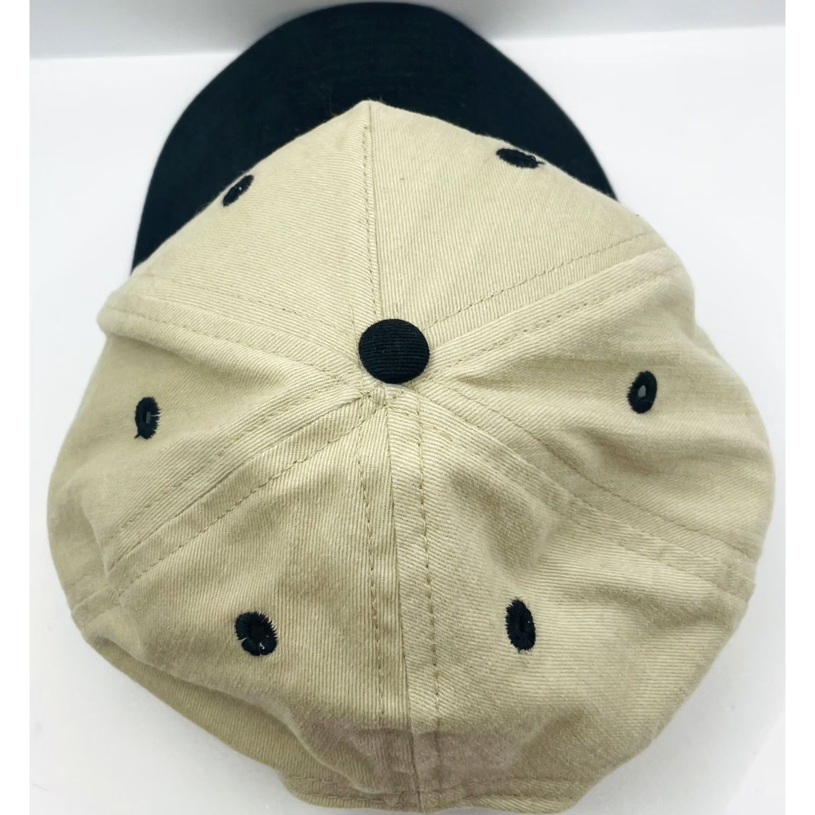 Vintage VINTAGE Snap-Back Baseball Hat Cap Brown/Black Adjustable Made In USA Men’s Teamstets Cap Size ONE SIZE - 6 Thumbnail