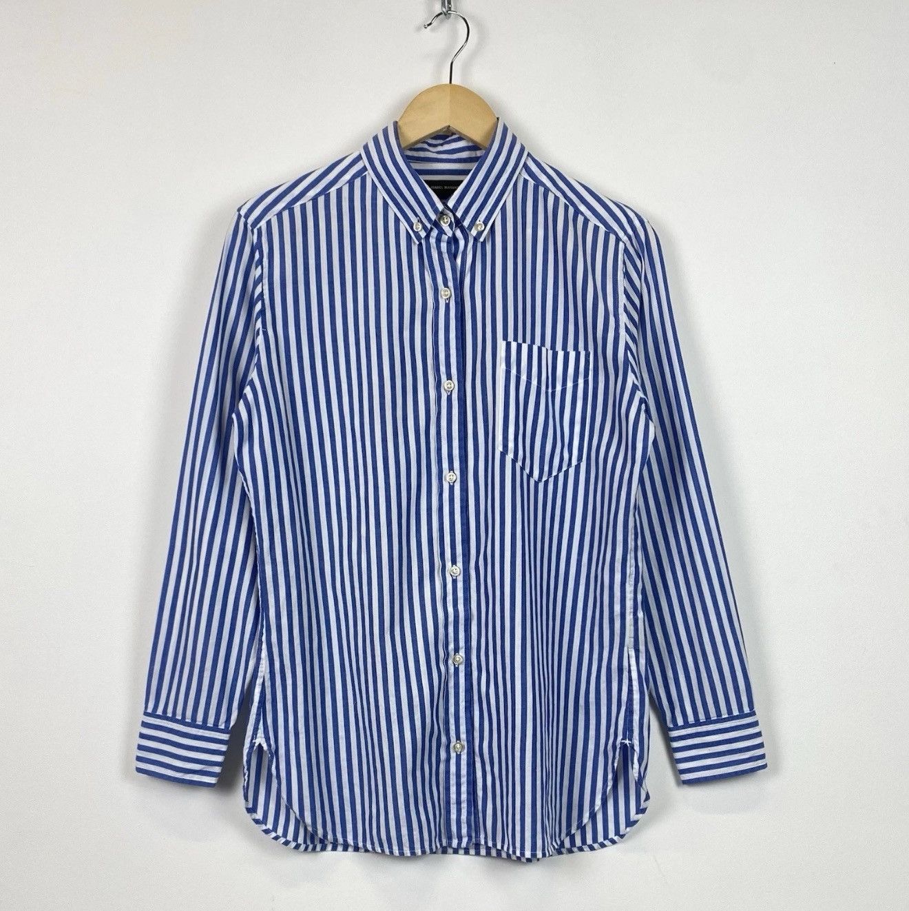 Isabel Marant Isabel Marant Long Sleeve Buttons Shirt Blue & White Striped Size XS / US 0-2 / IT 36-38 - 5 Thumbnail