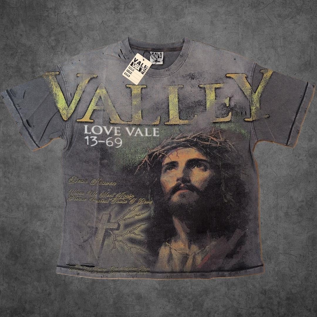 Vale VALE FOREVER “Jesus / Valley Love” Tee – L – Kendrick Lamar Size US L / EU 52-54 / 3 - 1 Thumbnail