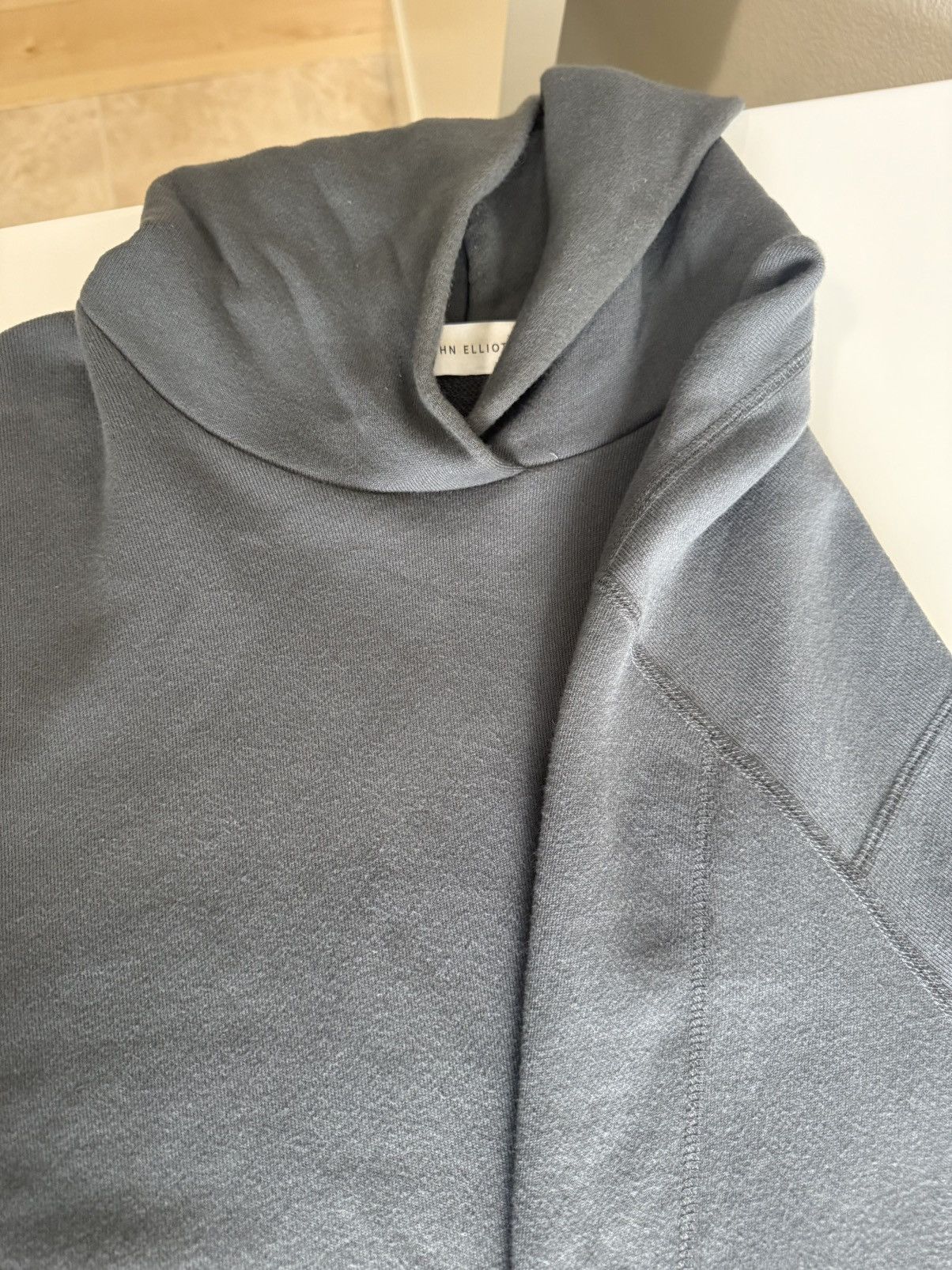 John Elliott John Elliott Side Zip Hoodie Slate Blue Gray Size 5 (L) Size US L / EU 52-54 / 3 - 1 Thumbnail