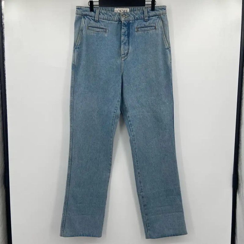 Loewe Loewe Casual Blue Cotton Pants 0089 Size US 40 / EU 56 - 1 Thumbnail