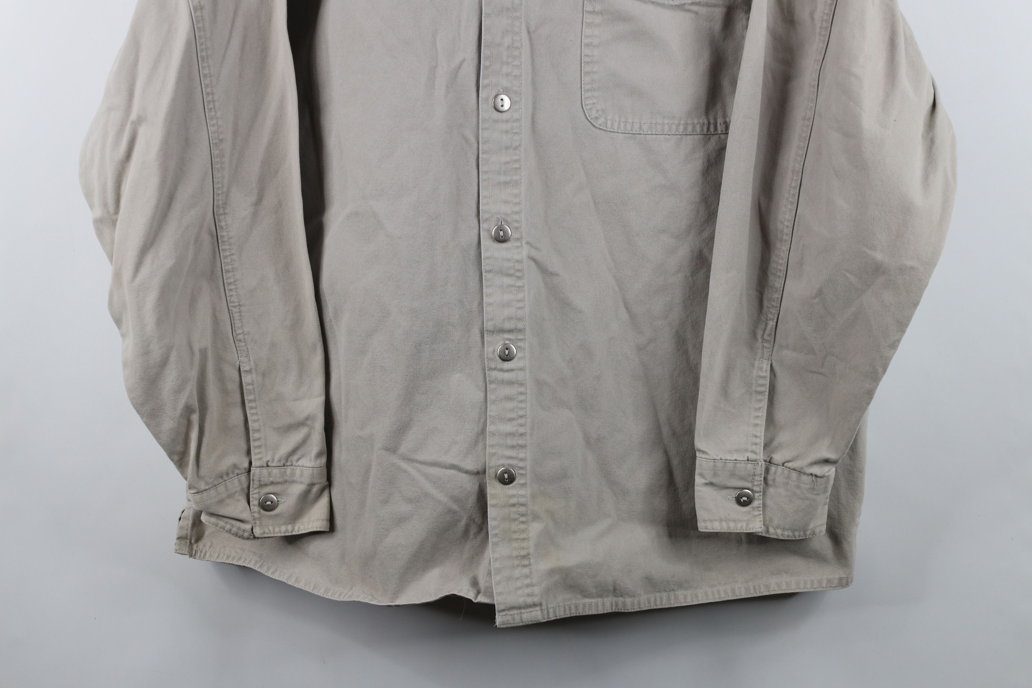 Marlboro Vintage 90s Marlboro Heavy Western Cowboy Button Shirt Gray Size US XL / EU 56 / 4 - 3 Thumbnail