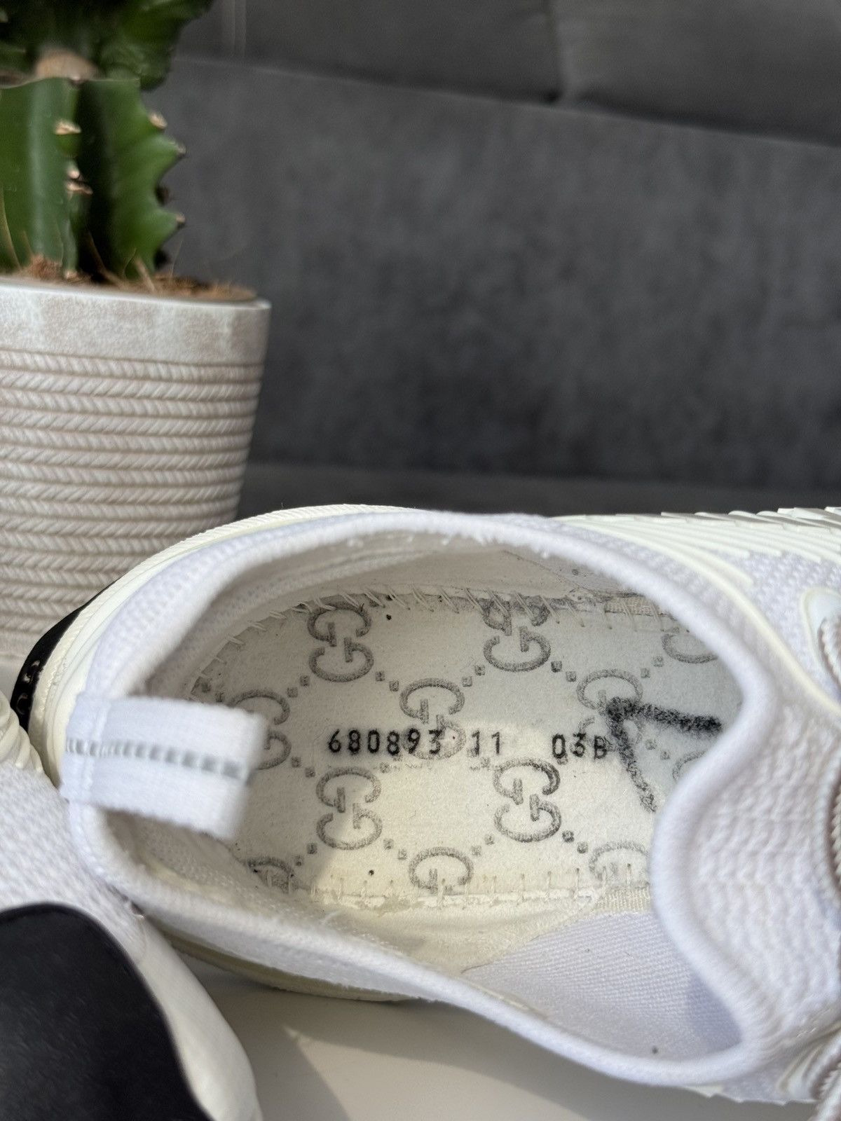 Gucci Gucci Run White Sneakers Mens Size US 12 / 45 IT Size US 12 / EU 45 - 21 Thumbnail