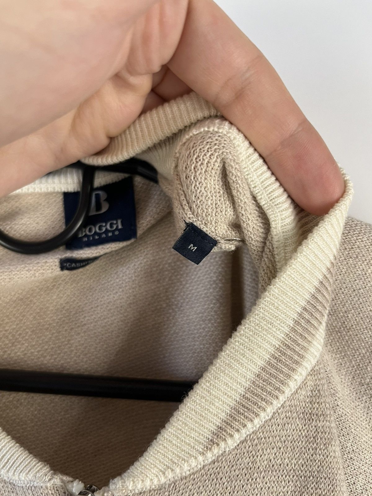 Boggi Boggi Milano Luxury Silk & Cashmere Full Zip Sweater Jumper Size US M / EU 48-50 / 2 - 9 Thumbnail