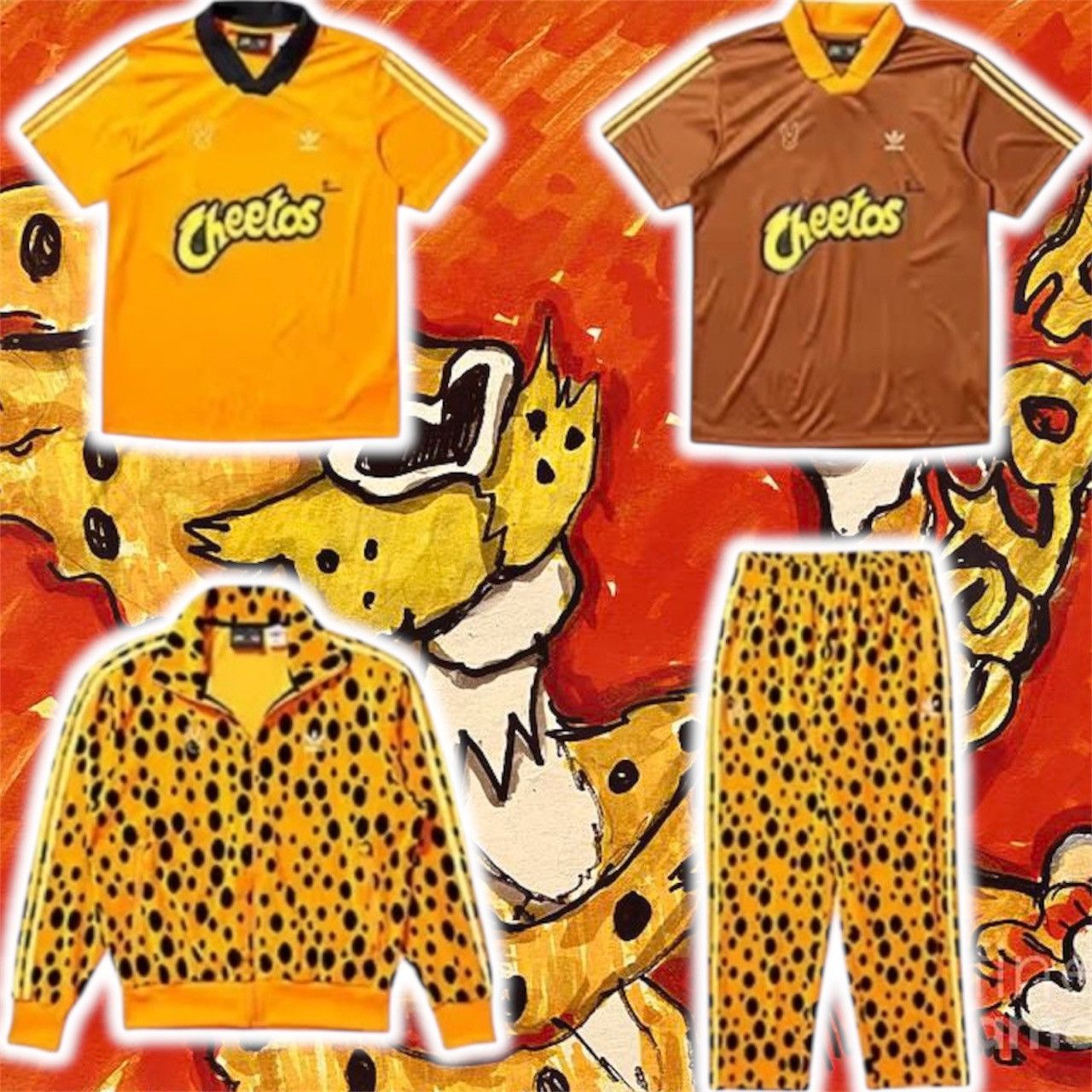 Bad Bunny 🐰 Cheetos 🧀 Adidas tracksuit