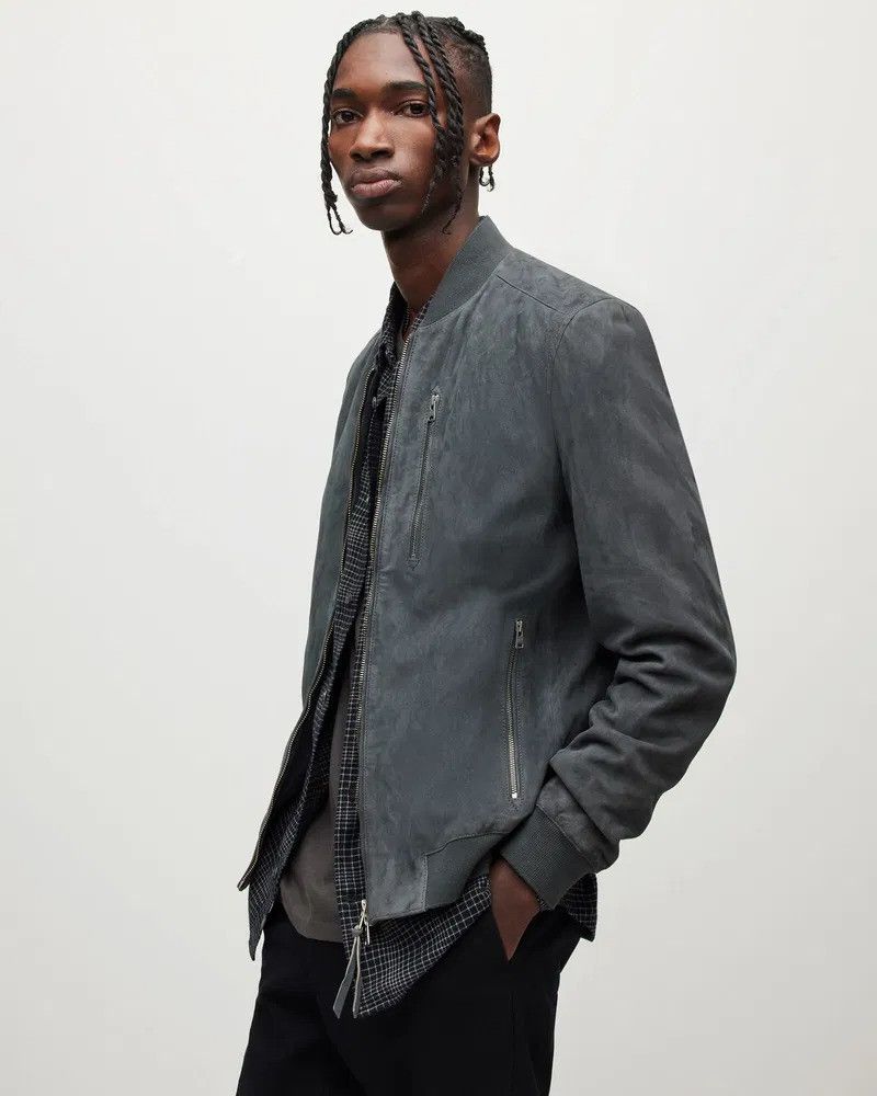 Allsaints AllSaints Kemble Suede Bomber Jacket Size US S / EU 44-46 / 1 - 7 Thumbnail