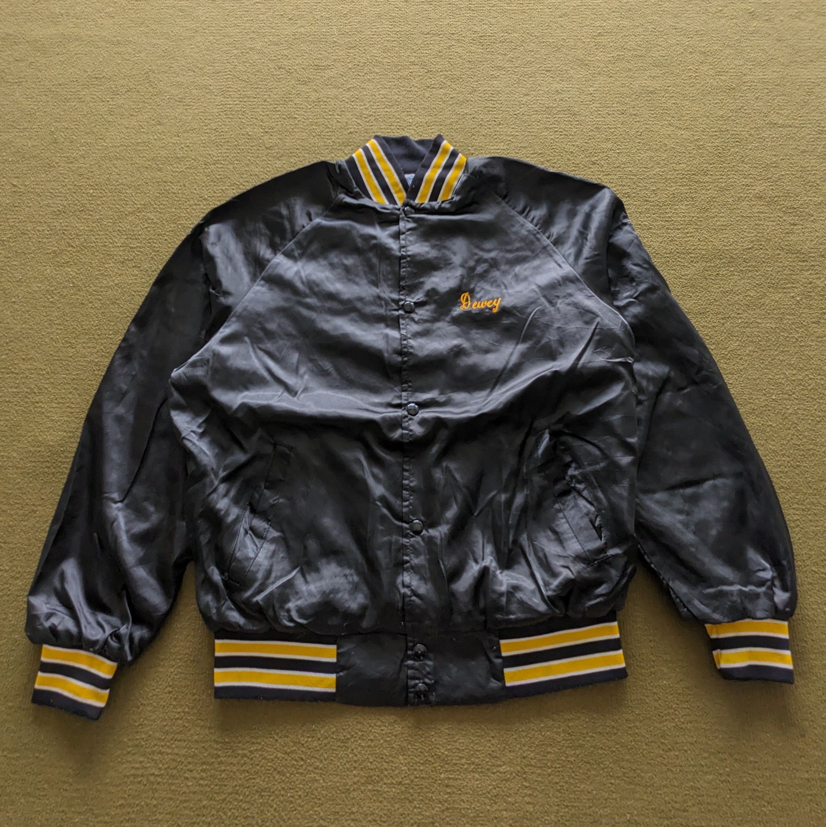 Vintage Vintage BRASS RAIL Pub American Style Varsity Jacket Size US L / EU 52-54 / 3 - 3 Thumbnail