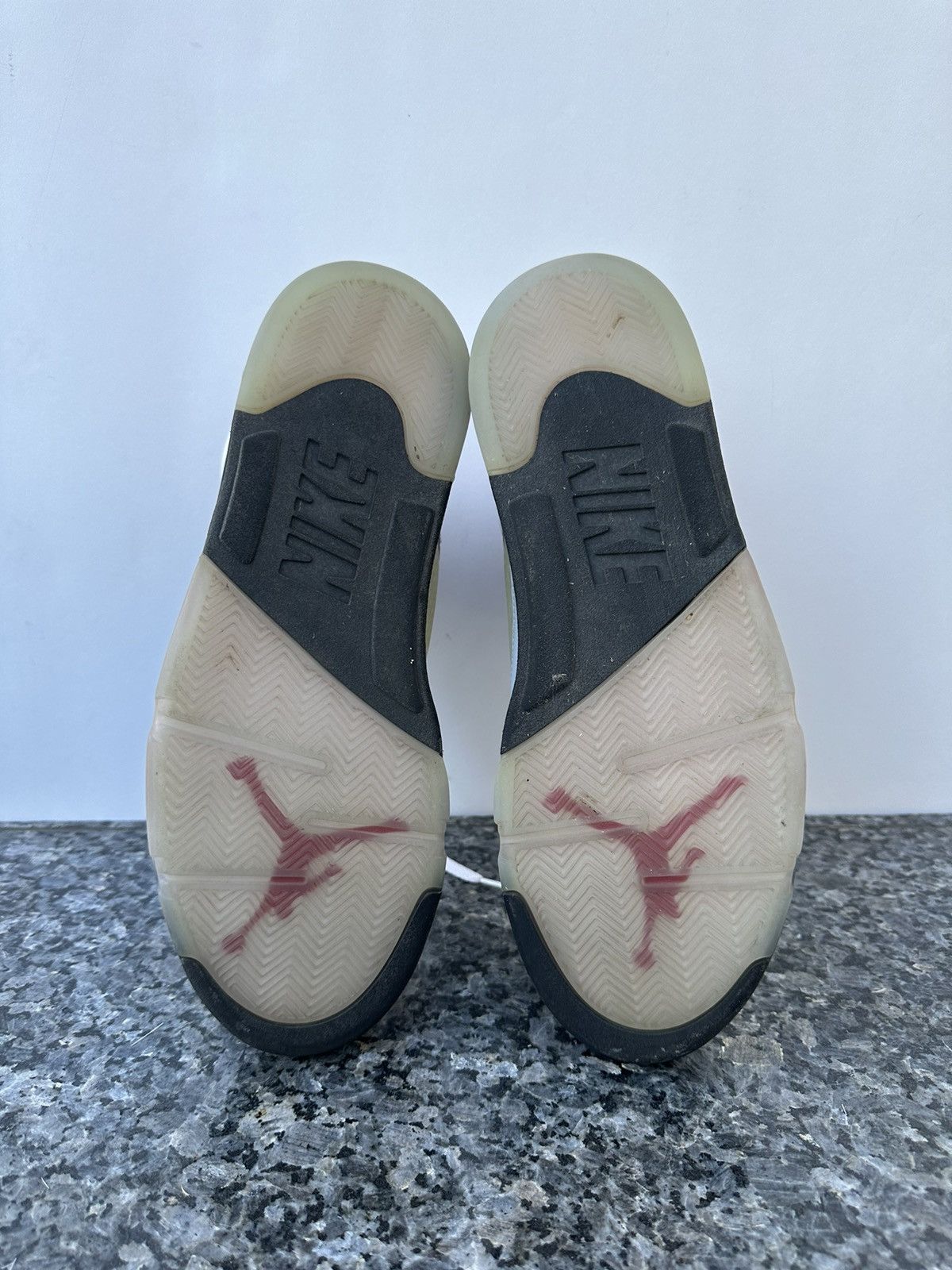 Jordan Brand × Nike Nike Air Jordan 5 Retro Fire Red (2020) White Shoe Men's 12 Size US 12 / EU 45 - 11 Thumbnail