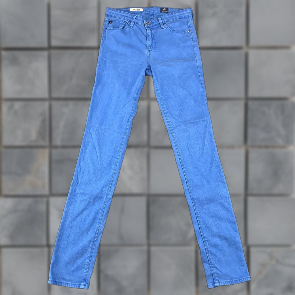 Vintage AG Adriano Goldschmied Jeans Womens 26R Blue The Prima Mid-Rise Skinny Made USA Size 26" / US 2 / IT 38 - 1 Thumbnail