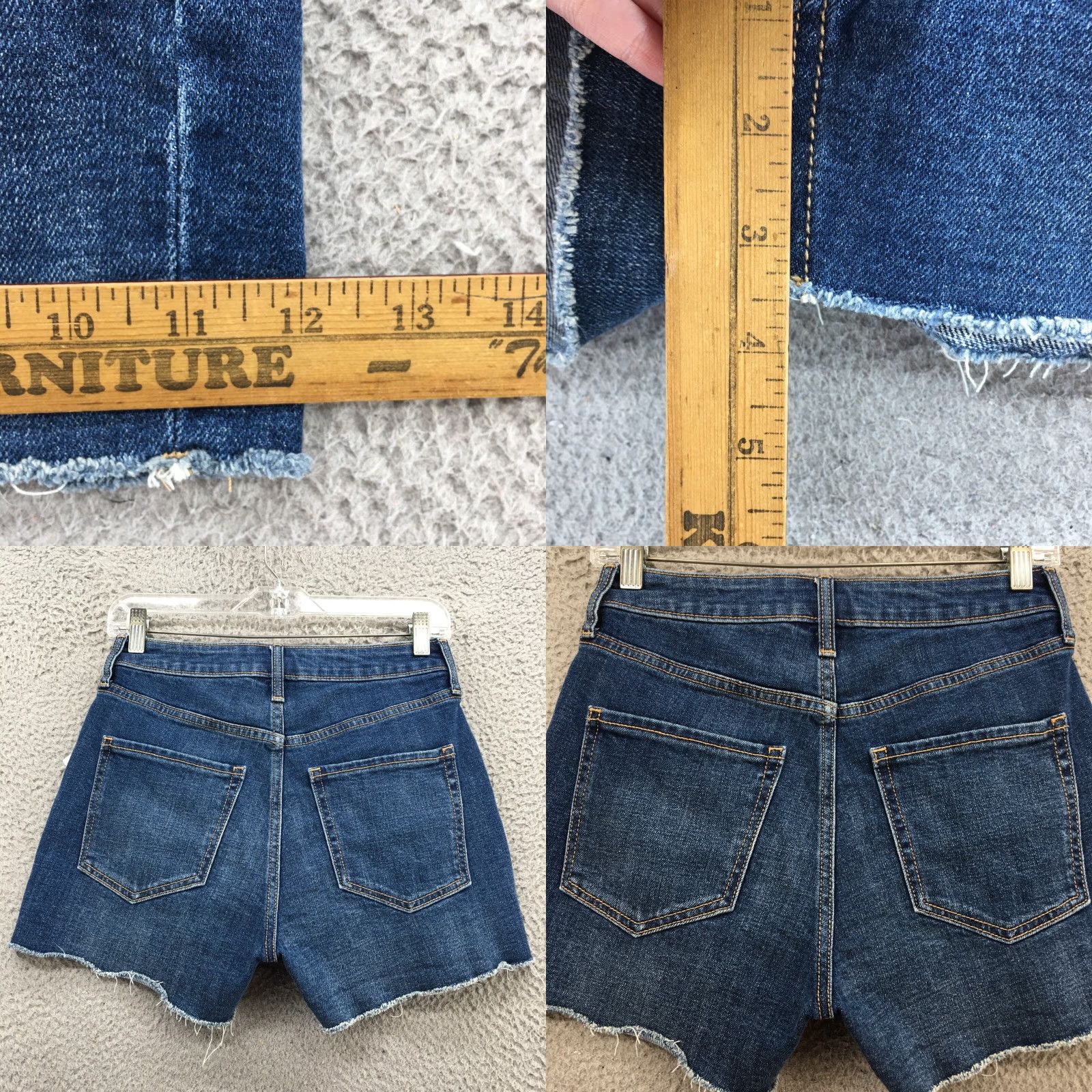 Old Navy Old Navy Shorts Womens 2 Blue Denim Cotton Blend Zip NEW Cut-Off Shorts, 28in Waist 3.5in Inseam Size 26" / US 2 / IT 38 - 8 Thumbnail