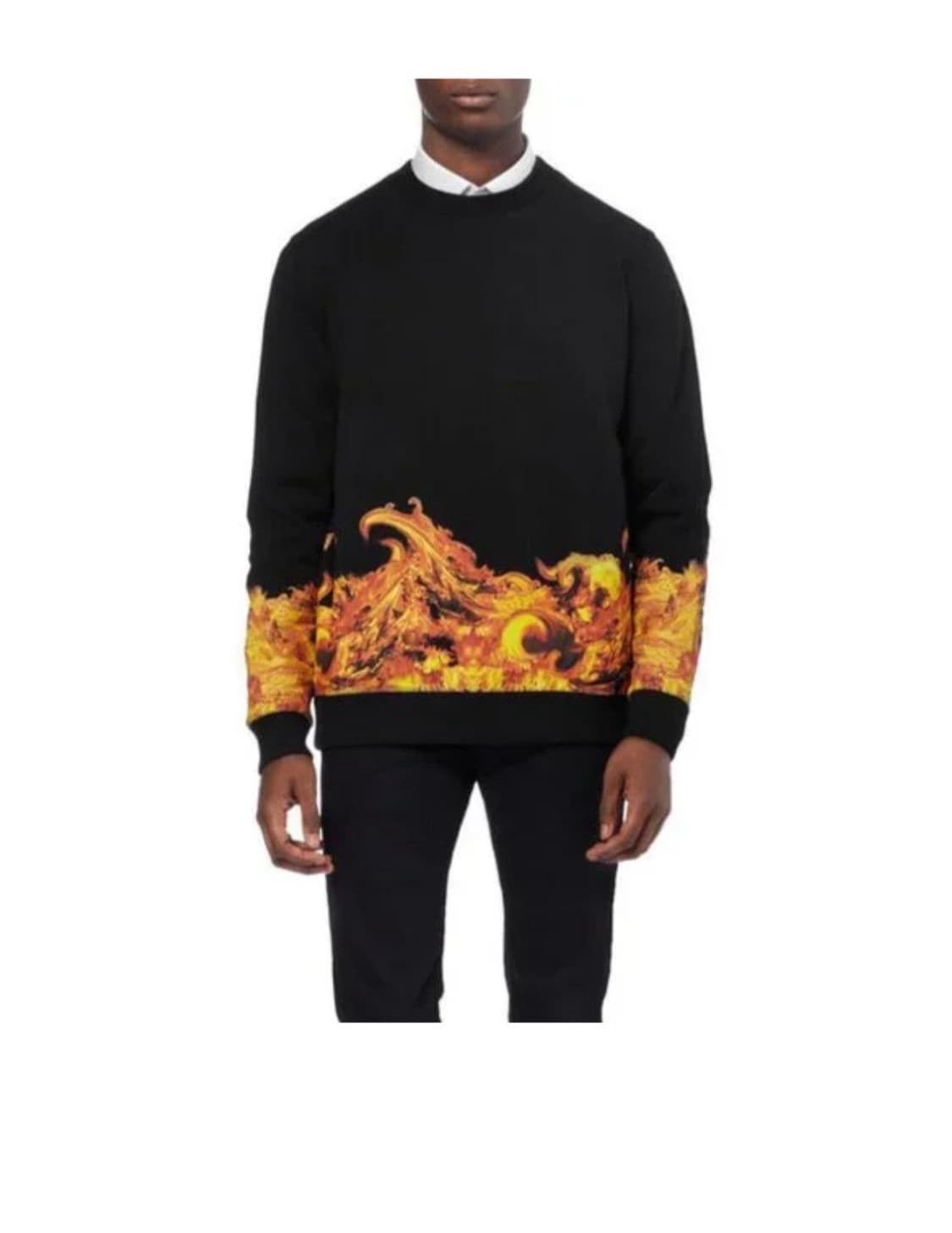 Givenchy Givenchy Black Flame Sweatshirt Size US L / EU 52-54 / 3 - 1 Thumbnail