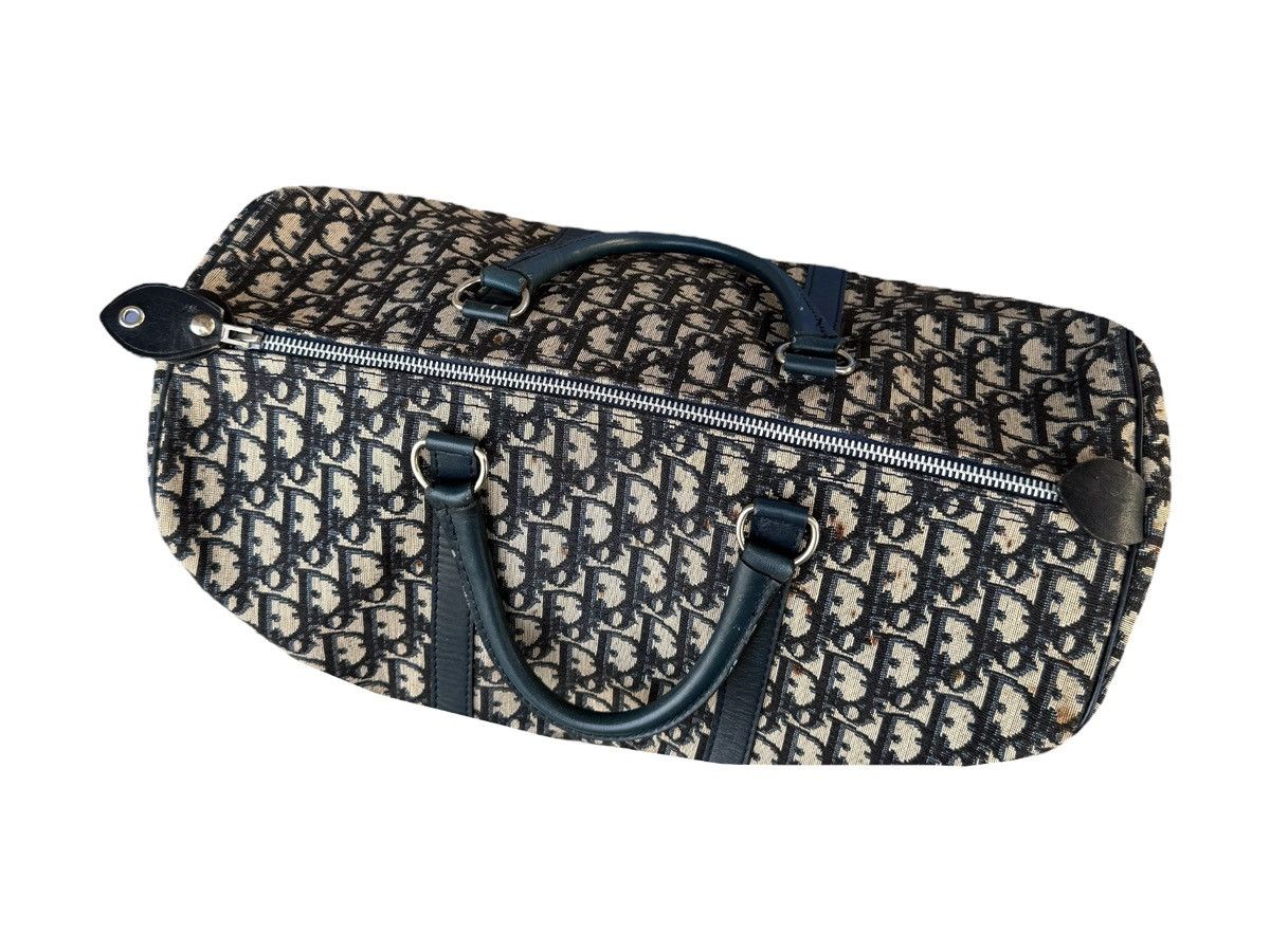 Christian Dior Monsieur × Dior Vintage 90s Christian Dior Trotter Jacquard Boston 40 Size ONE SIZE - 3 Thumbnail
