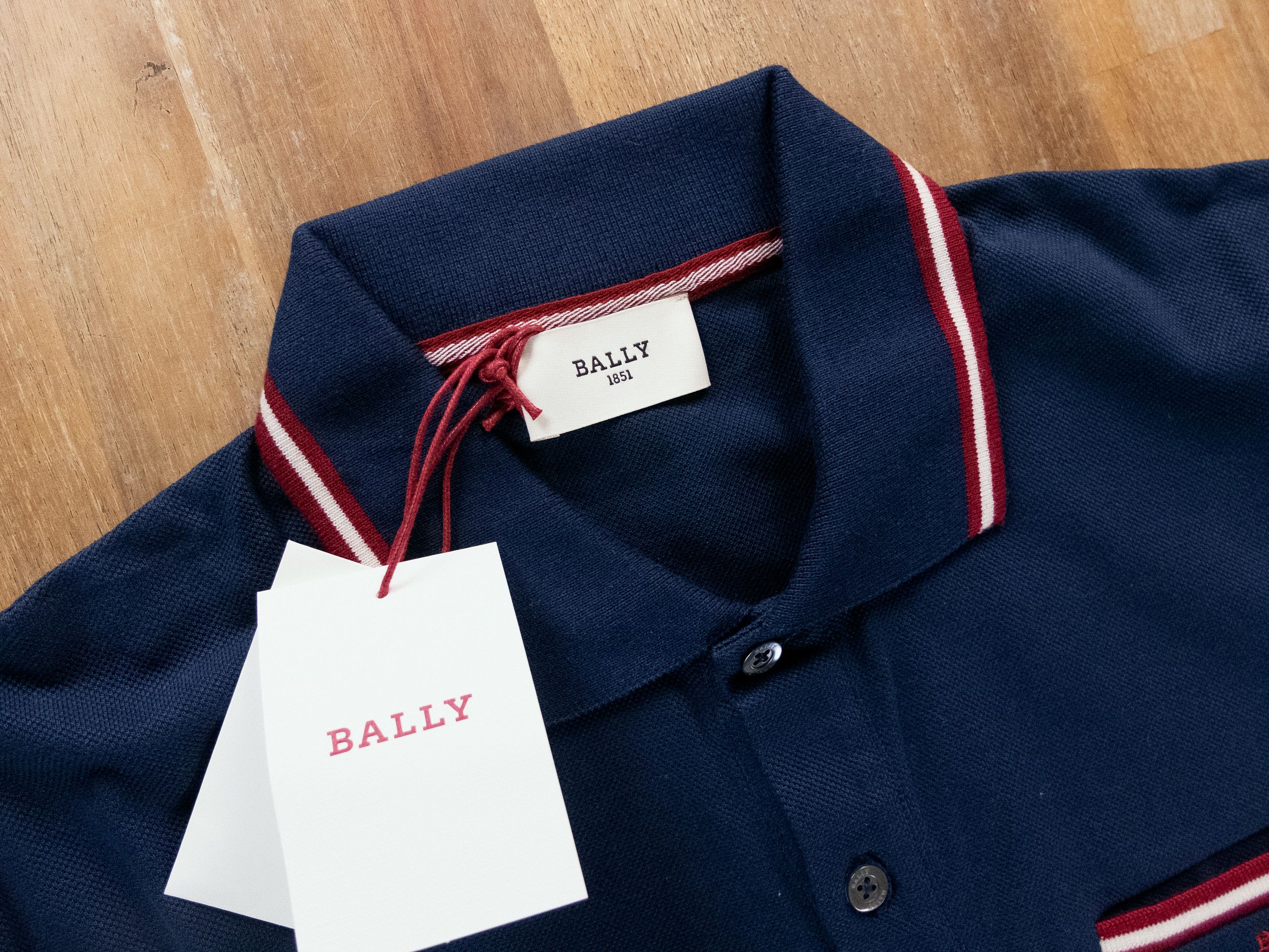 Bally BALLY navy blue embroidered chest logo polo shirt Medium Size US M / EU 48-50 / 2 - 4 Thumbnail
