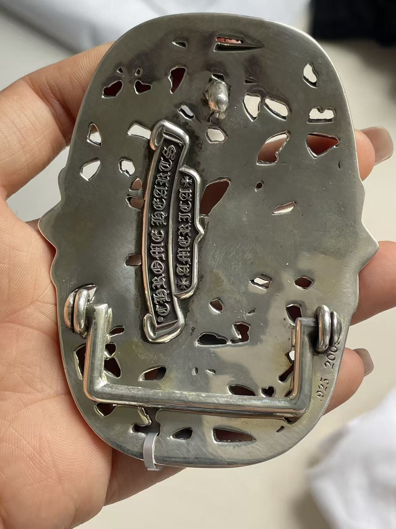 Chrome Hearts Chrome Hearts Silver Cemetery Cross Belt Buckle Size ONE SIZE - 15 Thumbnail