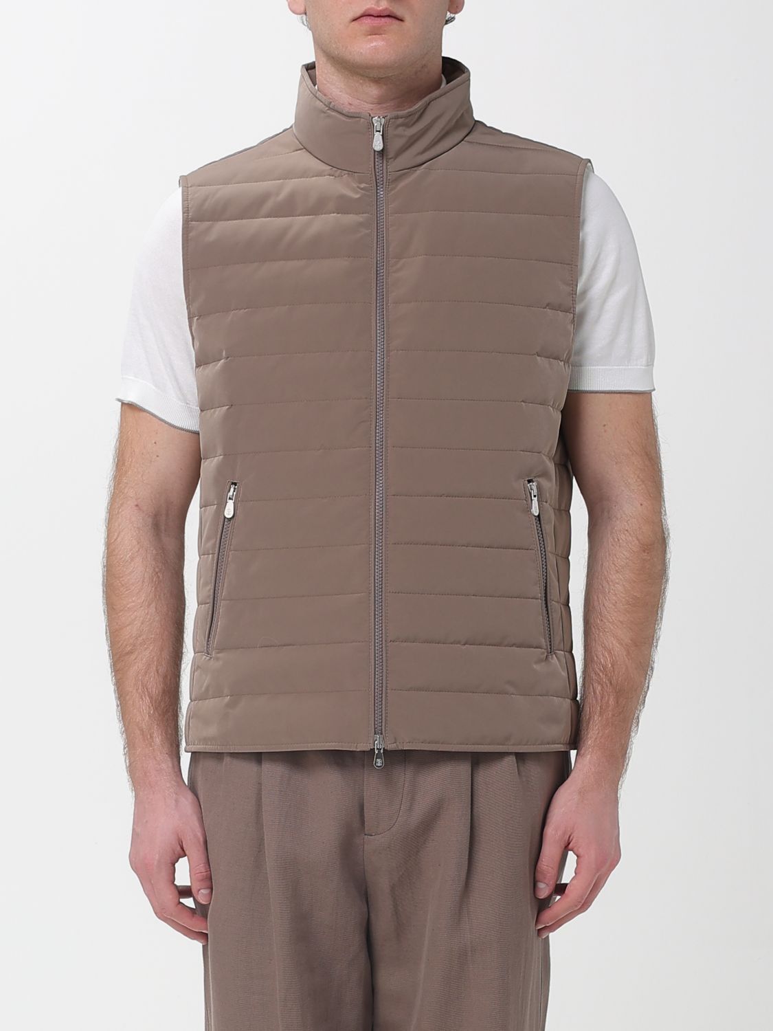 Brunello Cucinelli Brunello Cucinelli Suit Vest Men Beige Size US XL / EU 56 / 4 - 1 Thumbnail