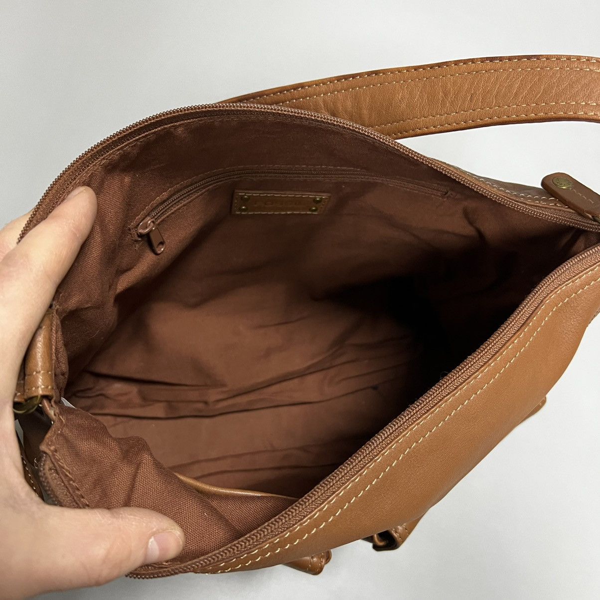 Fossil Vintage Fossil Leather Shoulder Bag Y2K Size ONE SIZE - 21 Thumbnail