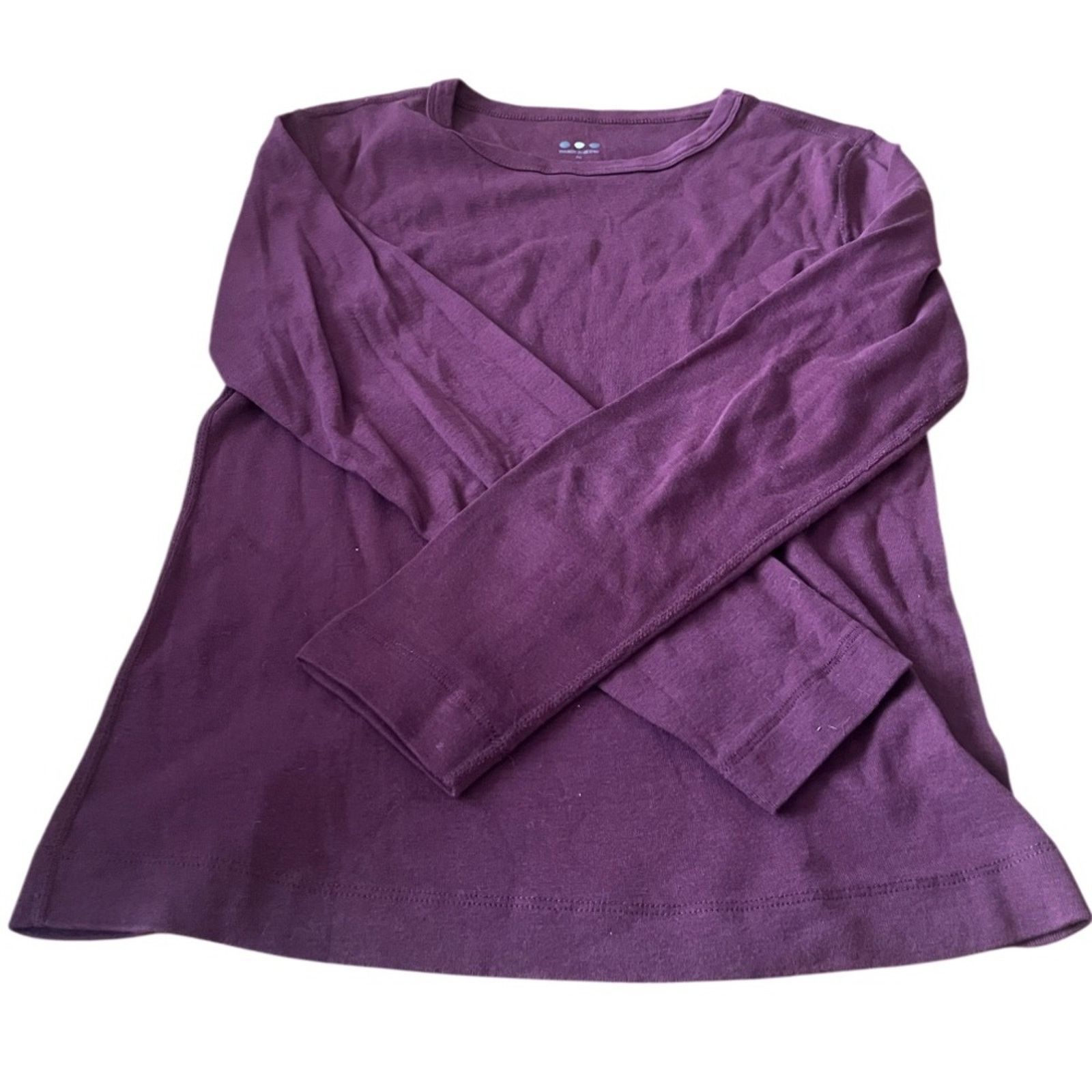 Chicos Three Dots Purple Long Sleeve Tee, size Medium Size M / US 6-8 / IT 42-44 - 1 Thumbnail