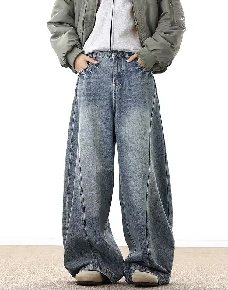 Japanese Brand × Jean Wide Leg Denim Size US 33 - 1 Thumbnail