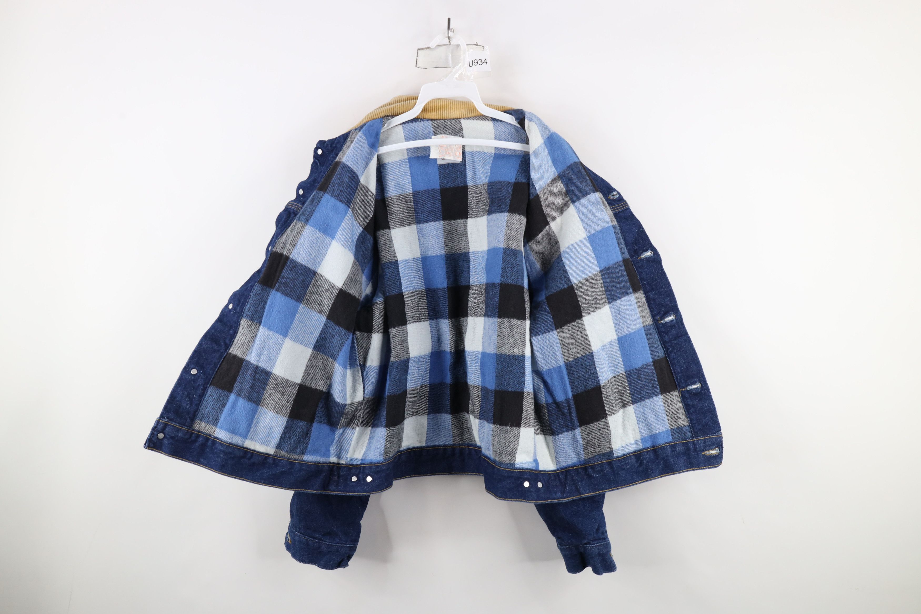 Carhartt × Vintage Vintage 90s Carhartt Corduroy Collared Denim Jacket USA Size US XL / EU 56 / 4 - 9 Thumbnail