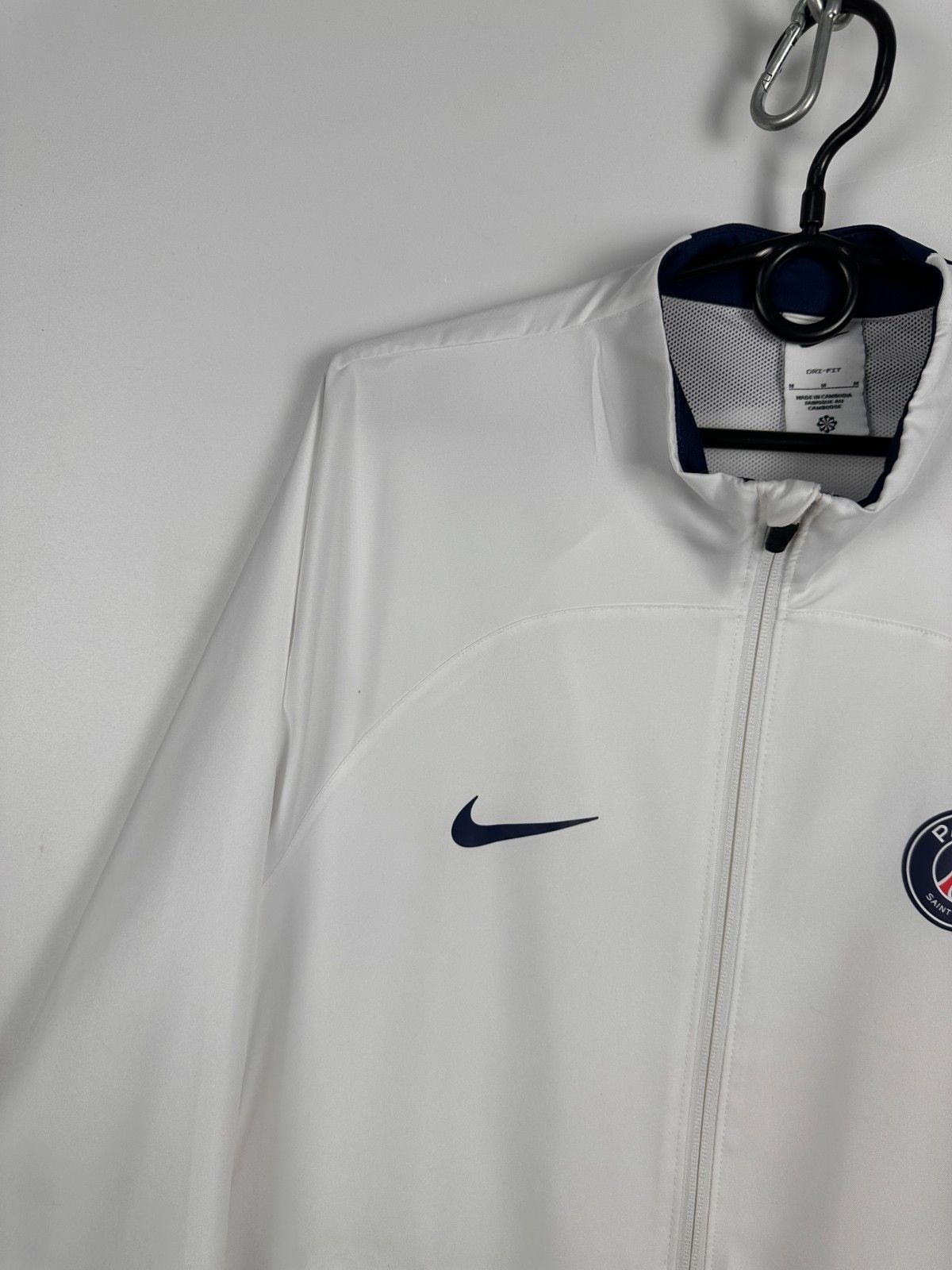 Nike Nike PSG Strike Soccer Training Size M White Full Zip Jacket Size US M / EU 48-50 / 2 - 3 Thumbnail
