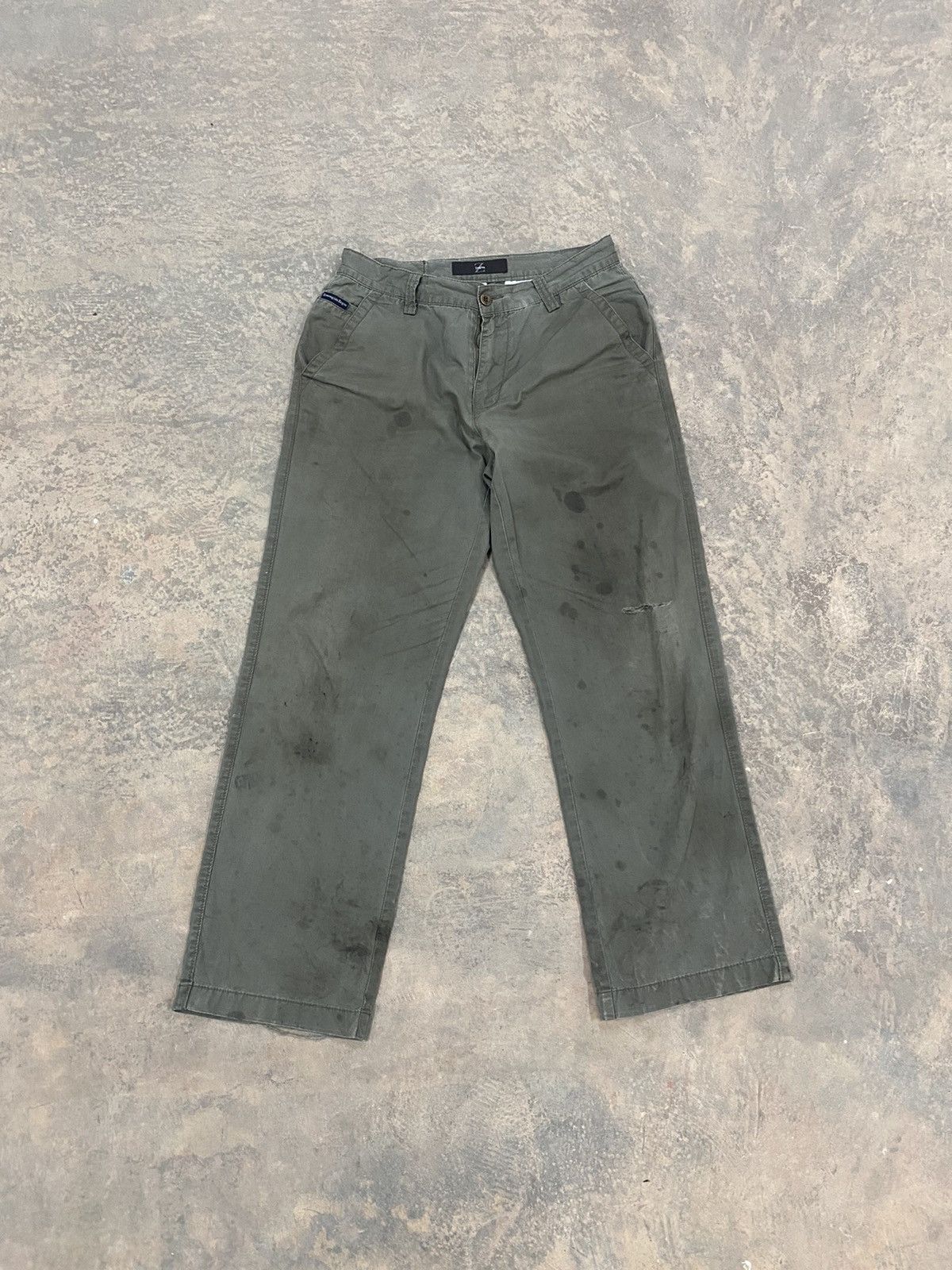 Ermenegildo Zegna ZEGNA DISTRESSED PANTS 90s Size US 30 / EU 46 - 1 Thumbnail